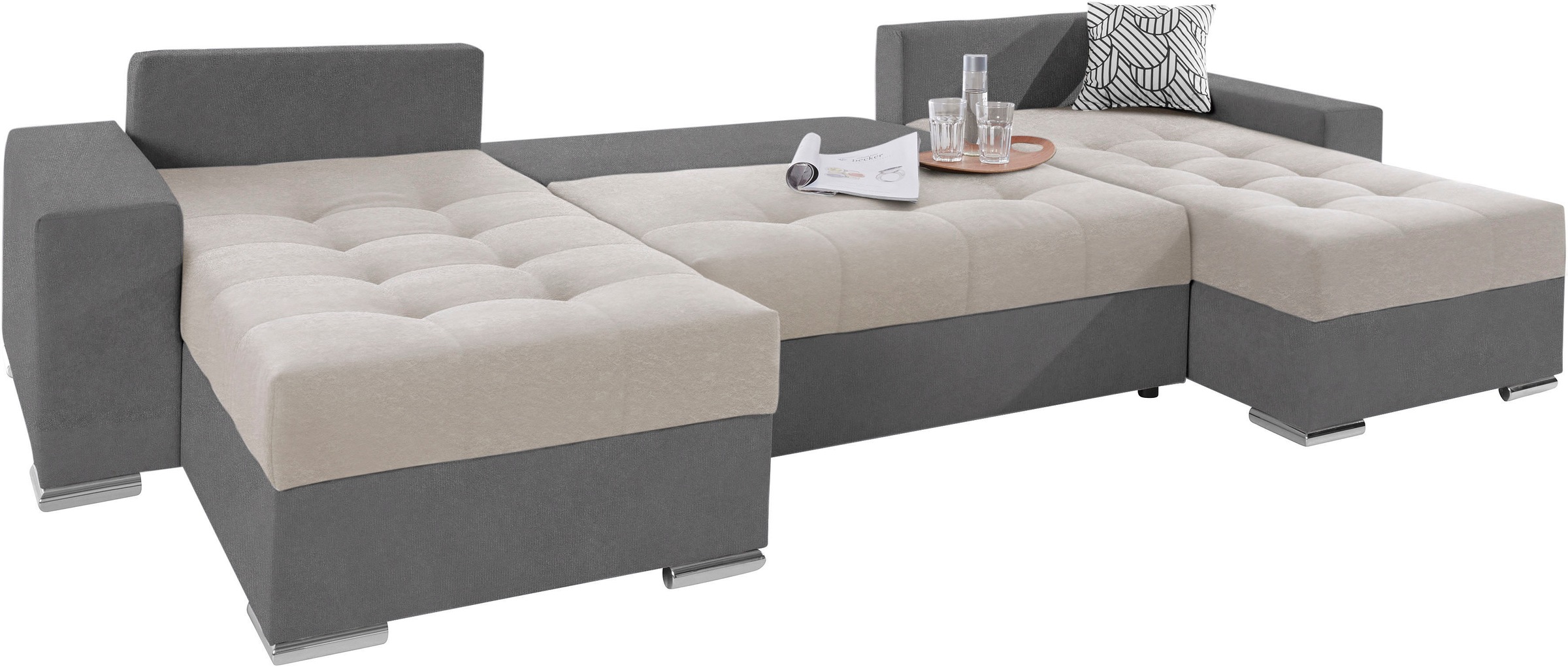 Image of COLLECTION AB Wohnlandschaft, mit Bettfunktion und Bettkasten, inklusive Federkern bei Ackermann Versand Schweiz