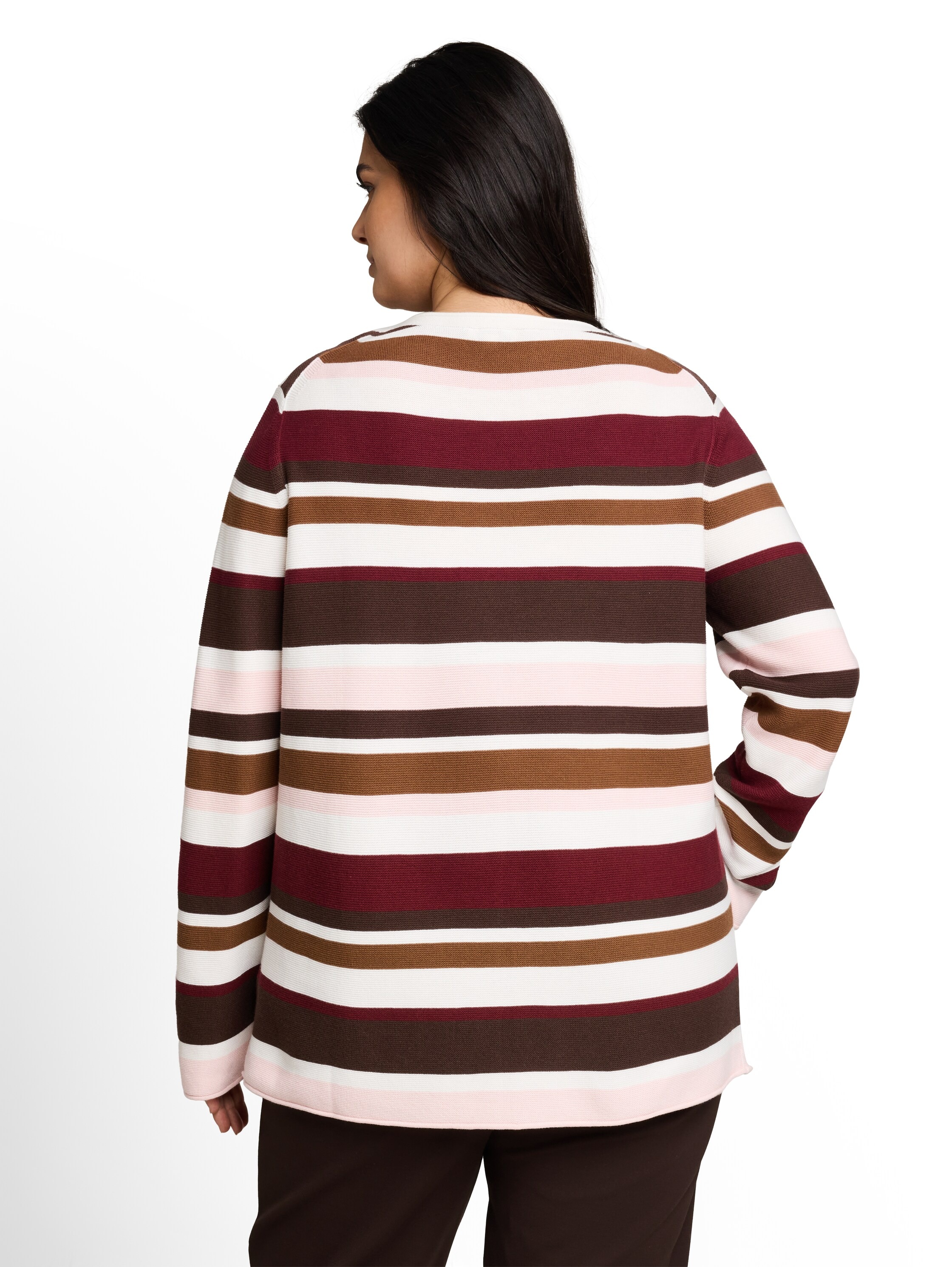 TOM TAILOR PLUS Strickpullover »TTP Pullover« mit feiner Struktur und aus reiner Baumwolle / Grosse Grössen