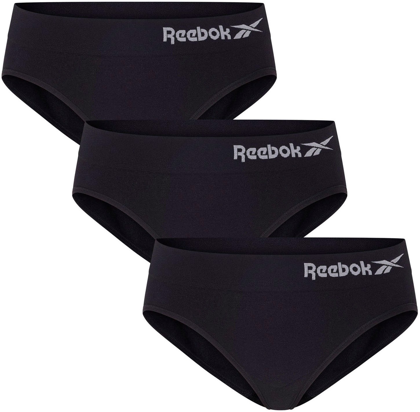 Image of Reebok Slip "RAINA" 3er-Pack, ohne störende Nähte, eng, basic, bequem, mit Logo, breiter Bund