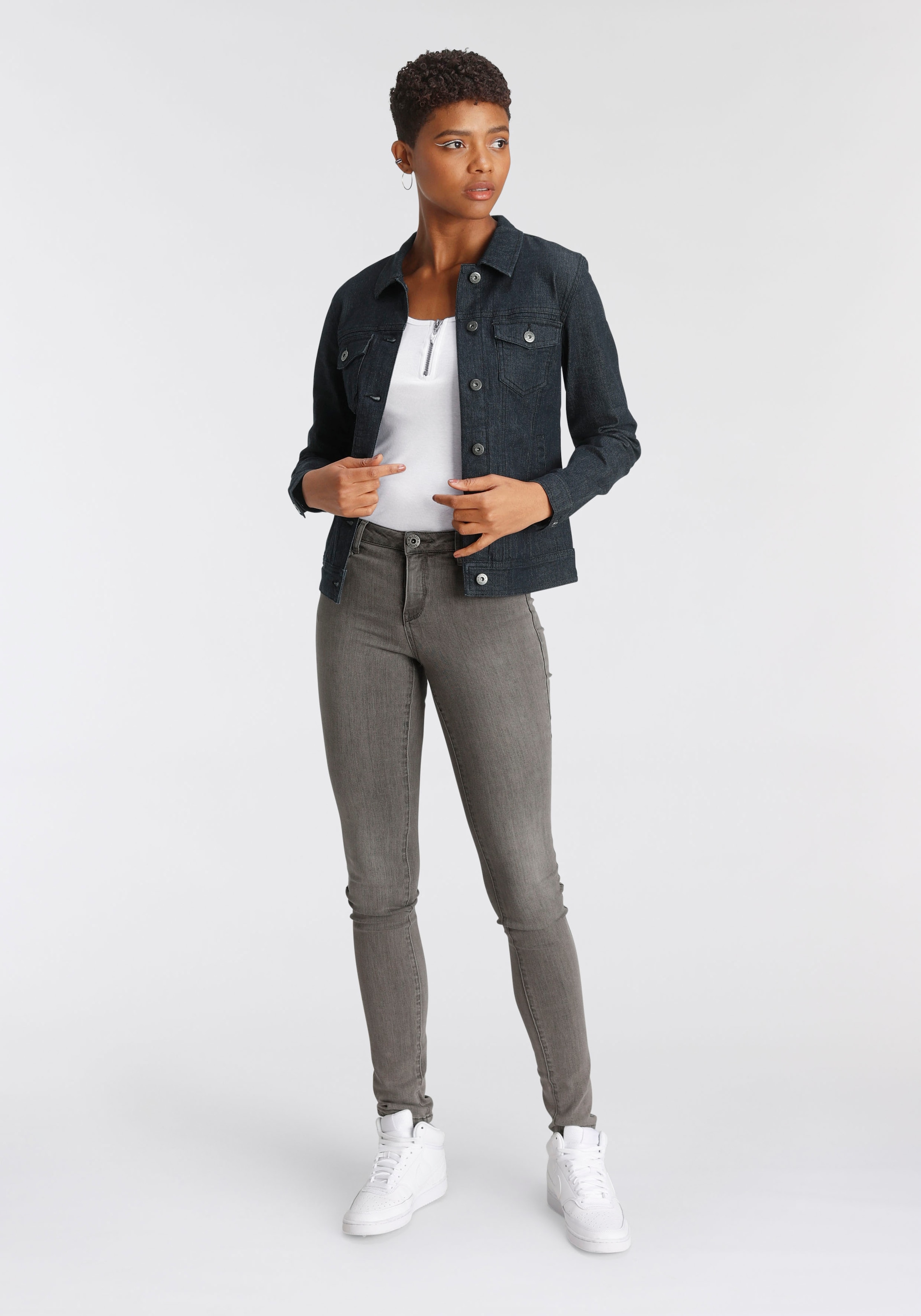 versandkostenfrei Waist Skinny-fit-Jeans Arizona auf »Ultra-Stretch«, Mid