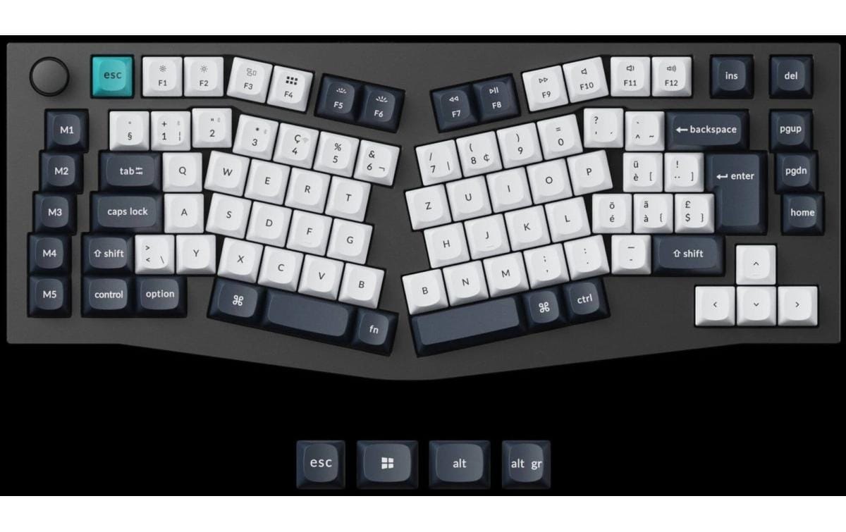   Gaming-Tastatur »Keychron Q10 Max Black QMK Brown Switch« ()