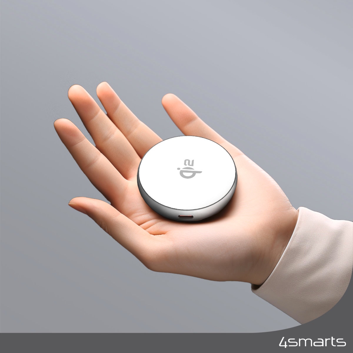 4smarts Wireless Charger »Qi2 Charger Kickstand«, geeignet für Apple iPhone/iPad, Samsung Galaxy, Google Pixel