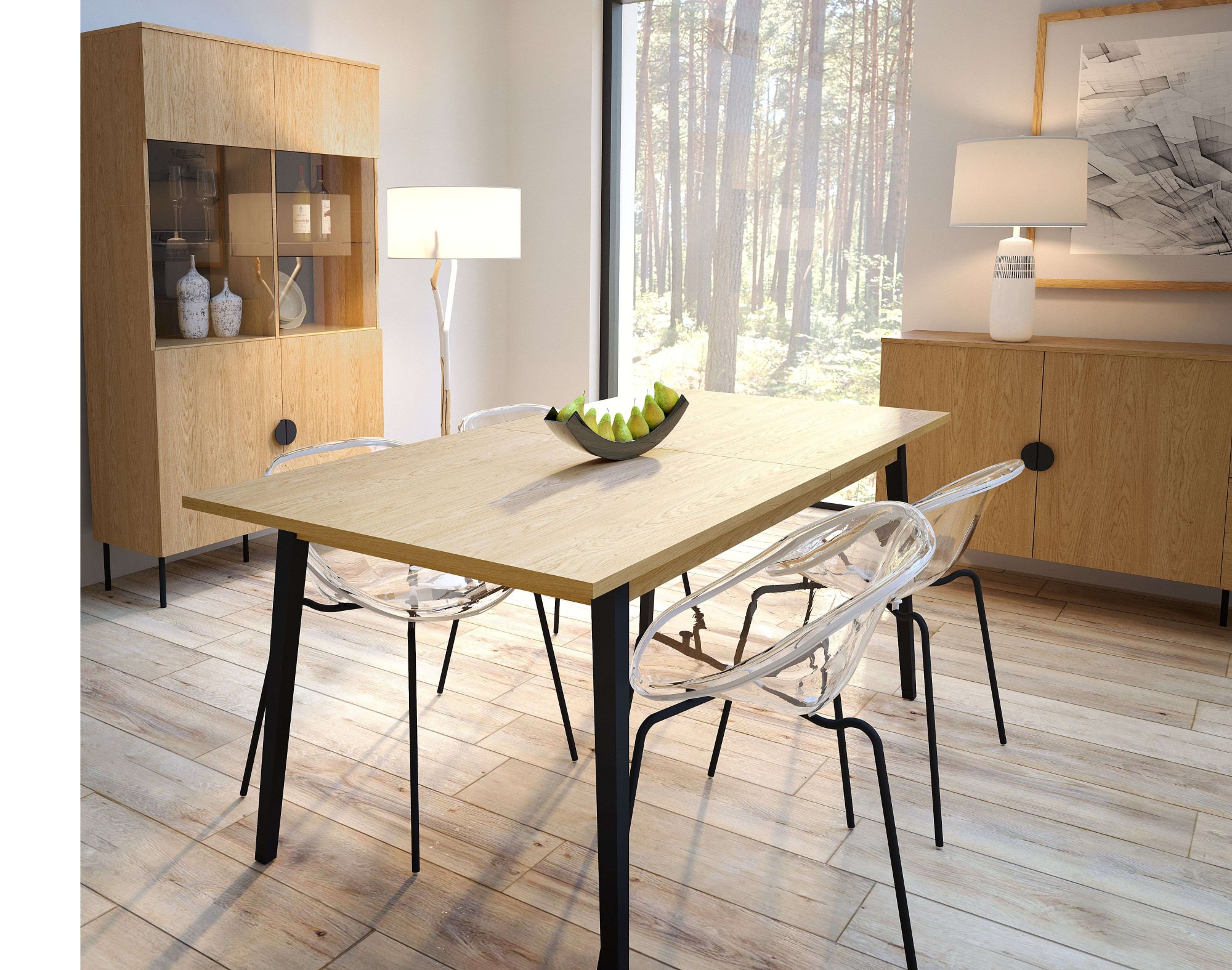Image of Home affaire Esstisch "BELLOT ausziehbarer Küchentisch in zwei Breiten- 160/180cm + 40cm" pflegeleichter Tisch, Esszimmertisch, FSC-zertifiziert