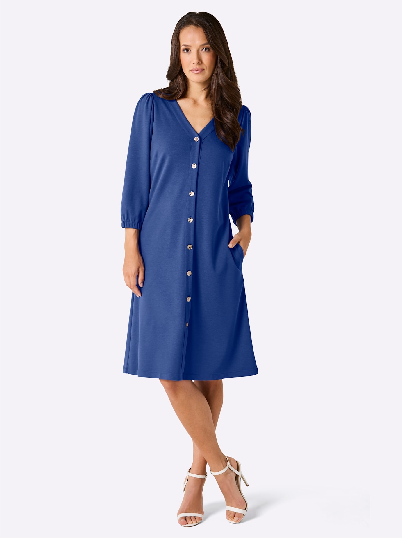 CREATION L PREMIUM Robe d'été »Seiden-Viskose-Mix-Kleid«
