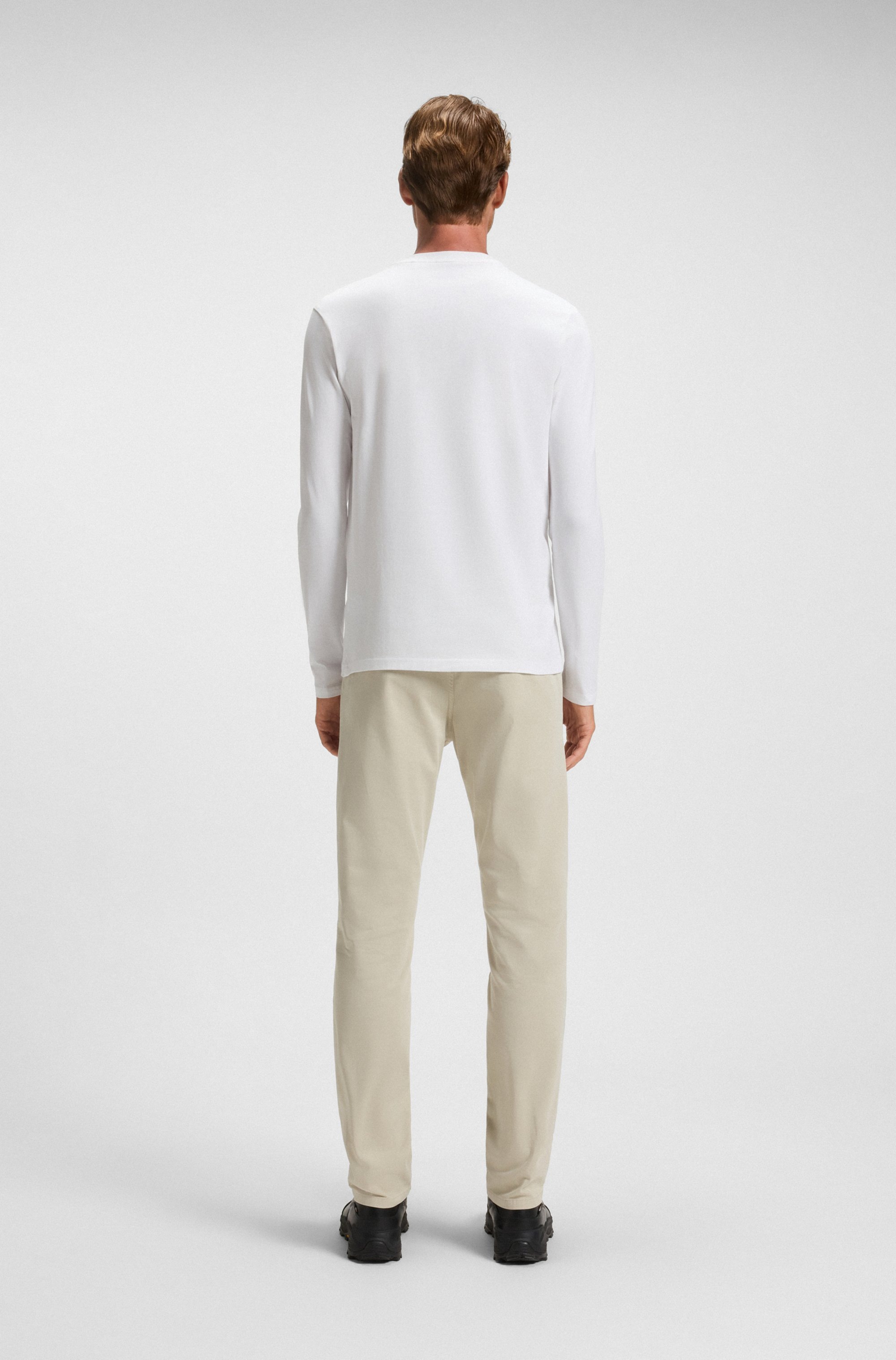 BOSS ORANGE Langarmshirt »TChark«, mit Rundhalsausschnitt