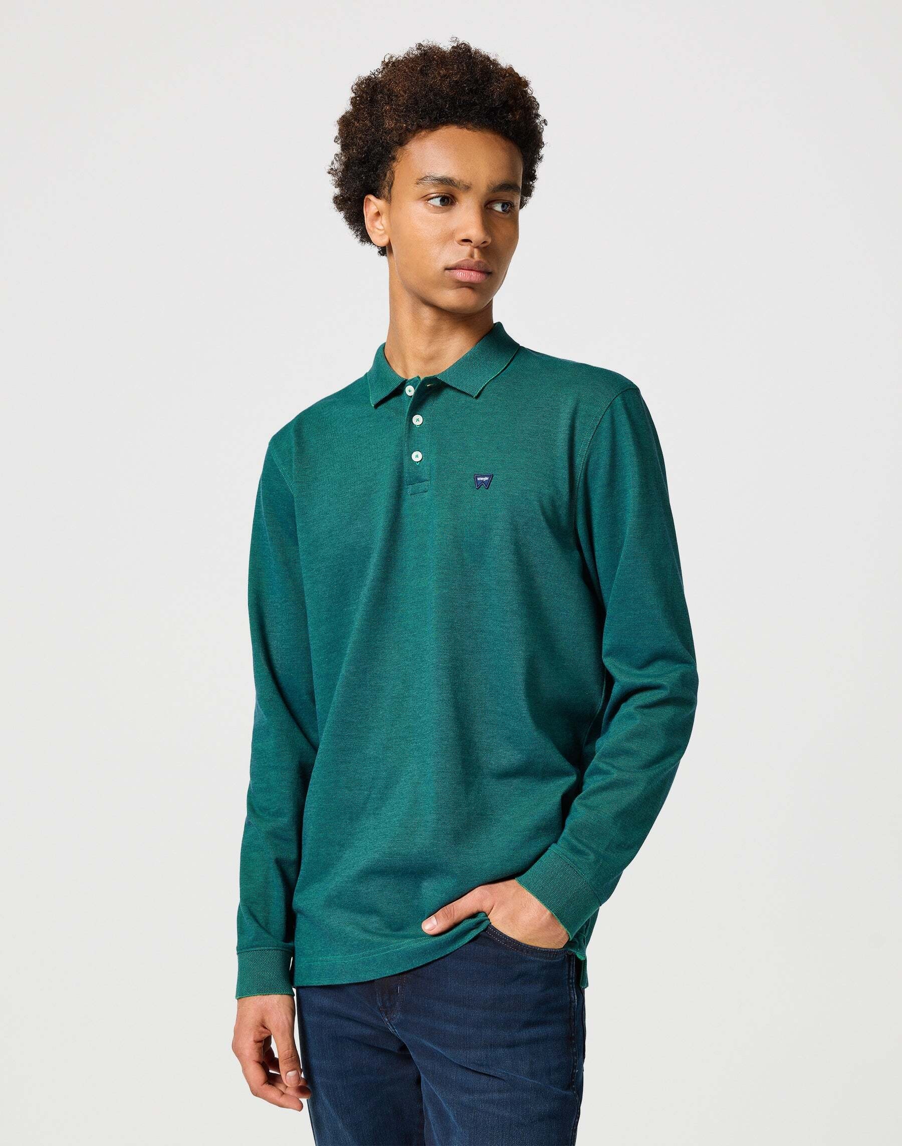 Langarm-Poloshirt »Wrangler Langarmpolo Longsleeves Refined Polo«