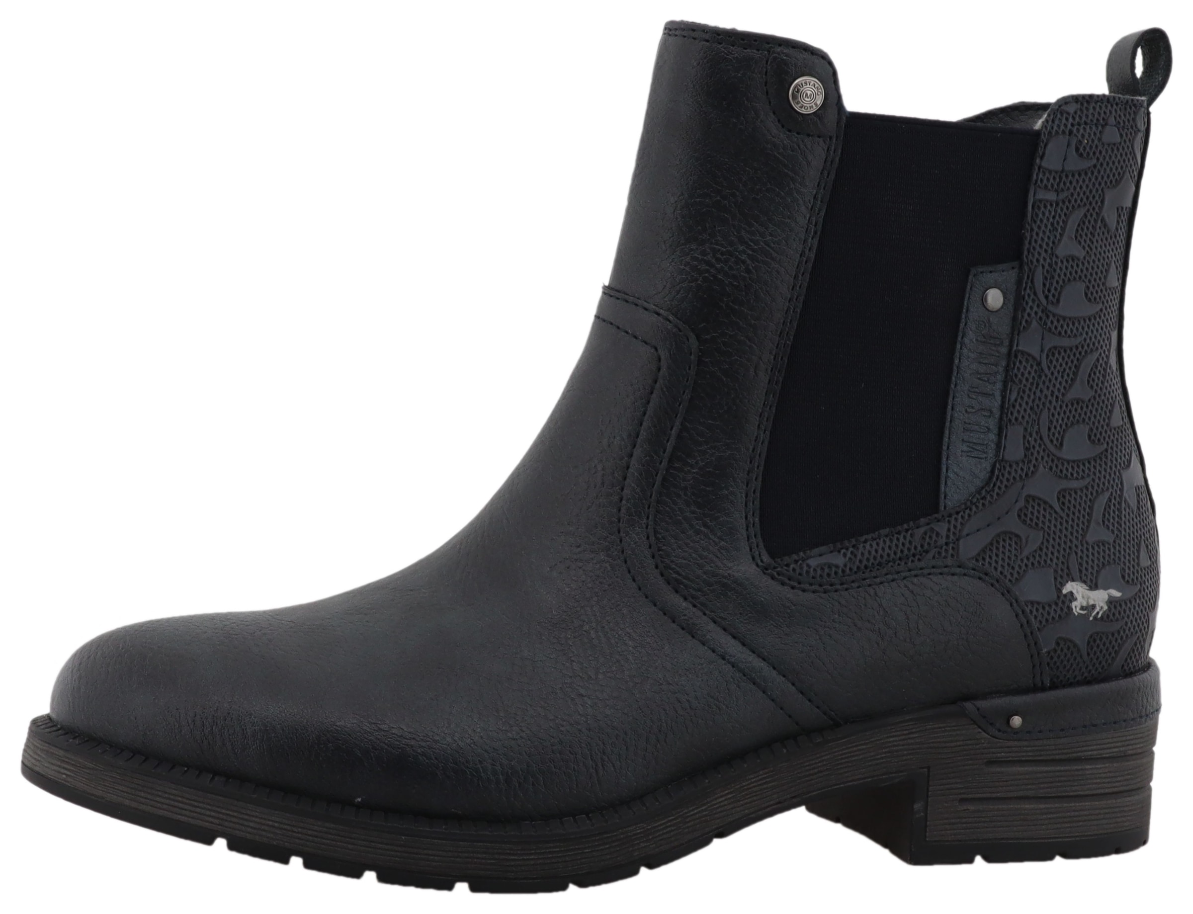 Image of Mustang Shoes Winterstiefelette "Gelja" Stiefelette, Winterboots mit Anziehlasche