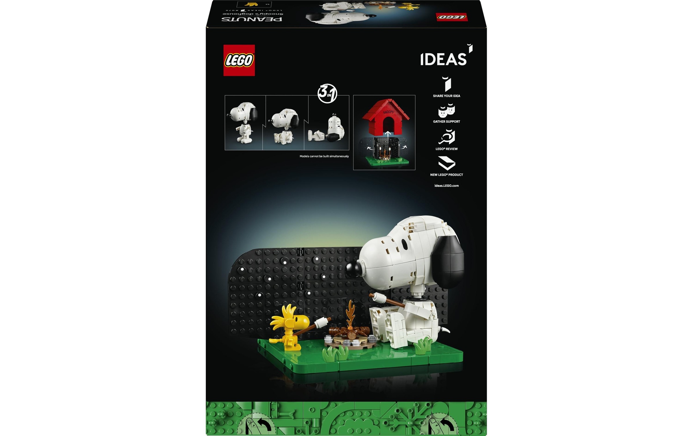 LEGO® Konstruktionsspielsteine »Peanuts: Snoopys Hundehütte (21368), LEGO Ideas« Made in Europe