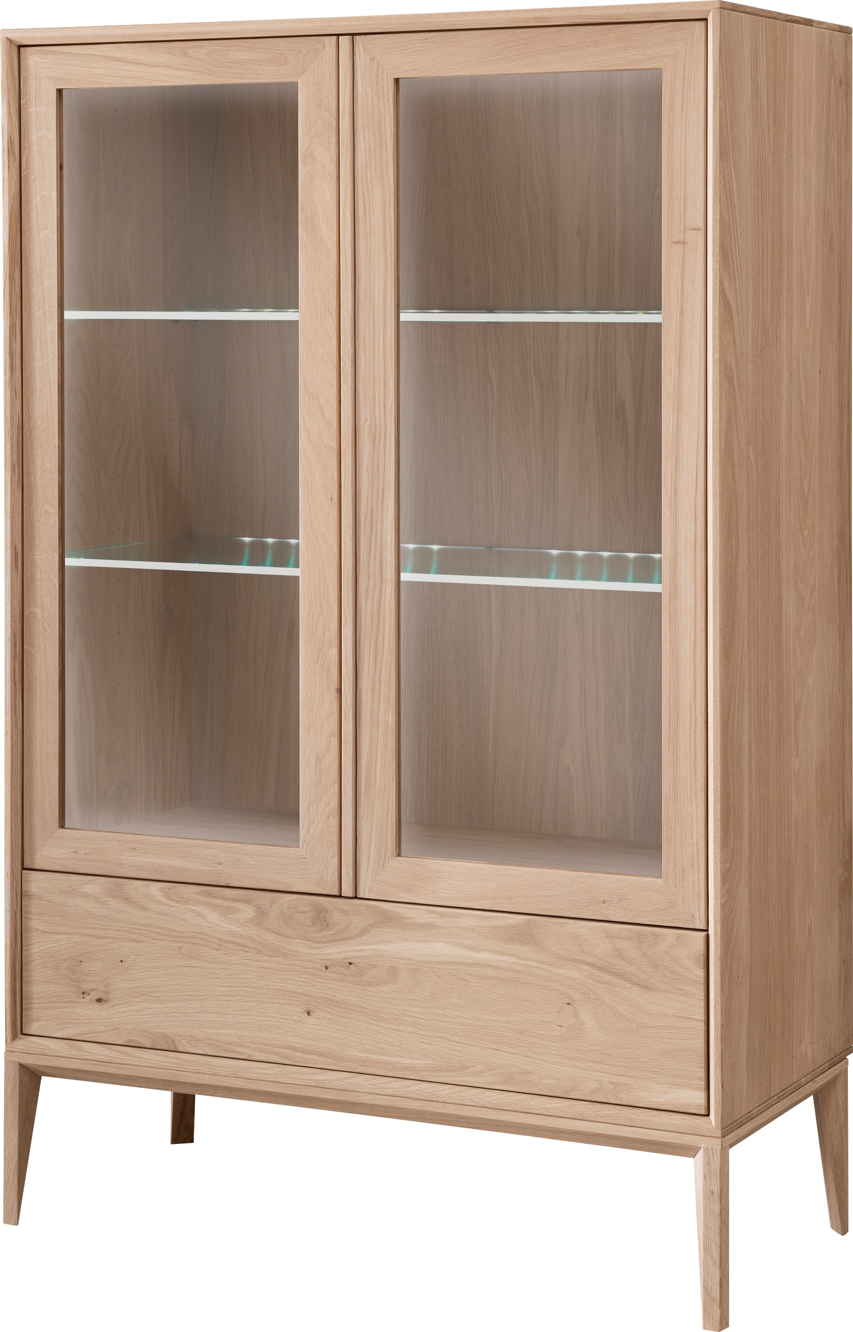 Home affaire Vitrine »Koda« inklusive Beleuchtung, verstellbare Glasböden