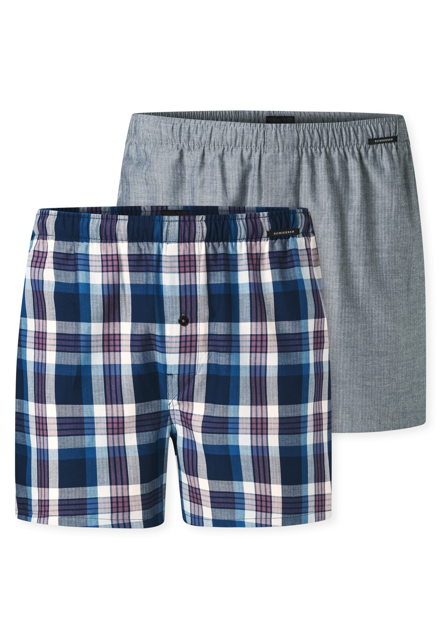 Image of Schiesser Weiter Boxer "Boxershorts Multipacks" 2er Pack, mit Eingriff, Knopf