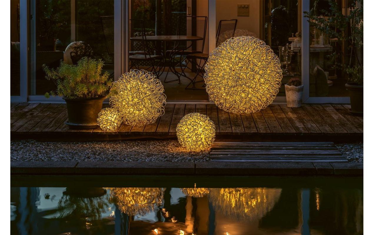 STT LED Dekofigur »Leonis 25 Silber« Warmweiss