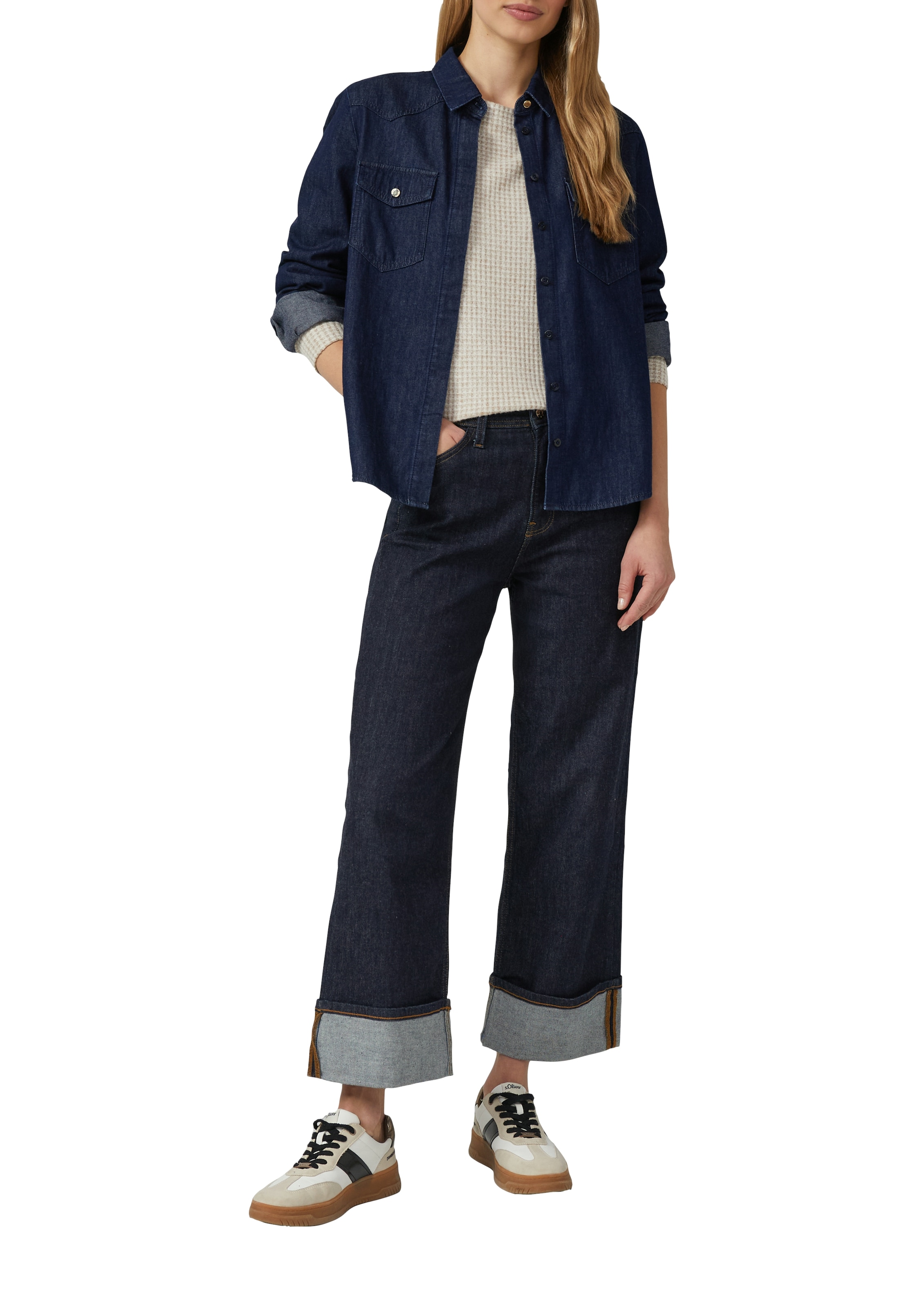 s.Oliver T-shirt à manches longues mit Stretchanteil