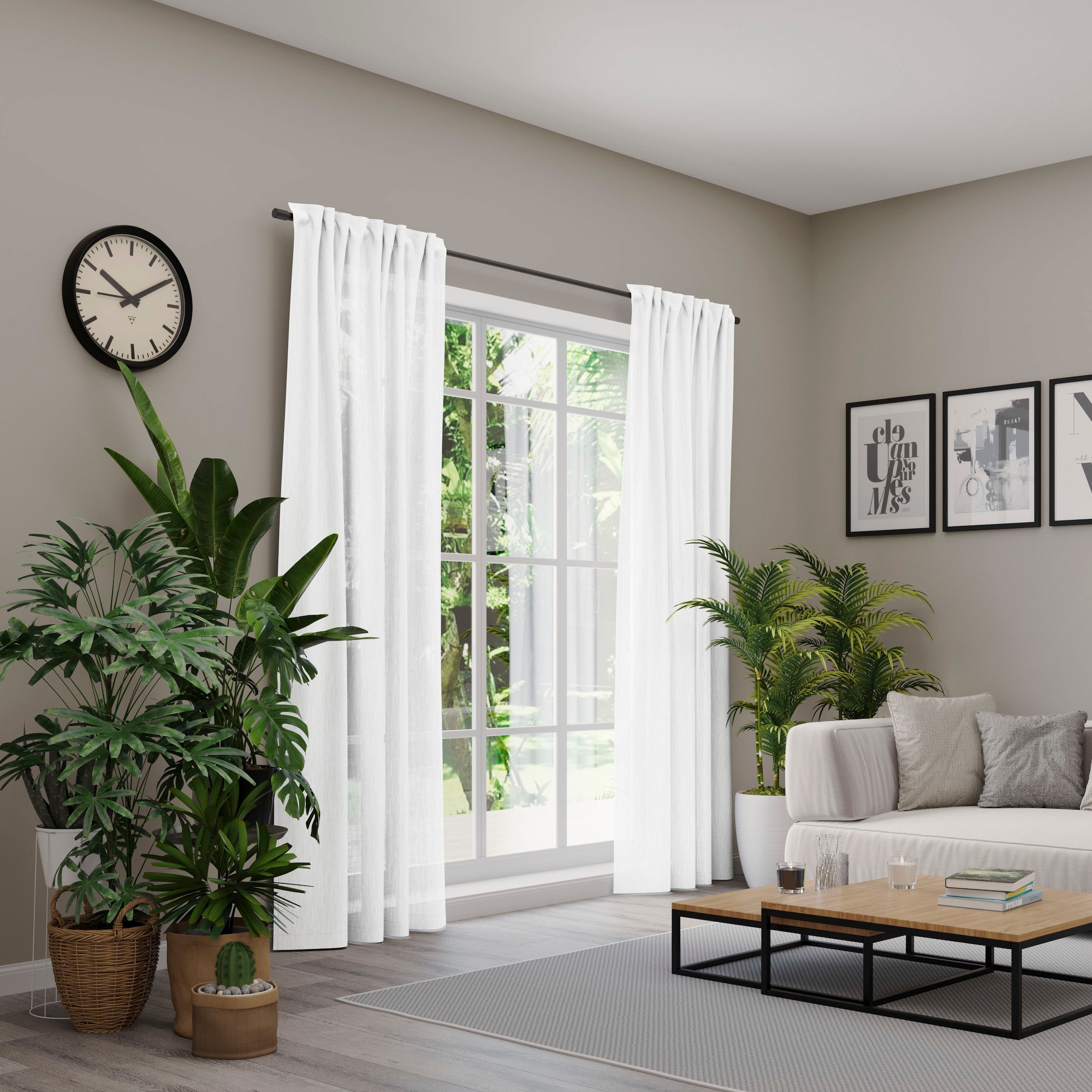 Neutex for you! Rideau »Libre-ECO« Bande multifonctionnelle 1 cuis tlg. nach Mass