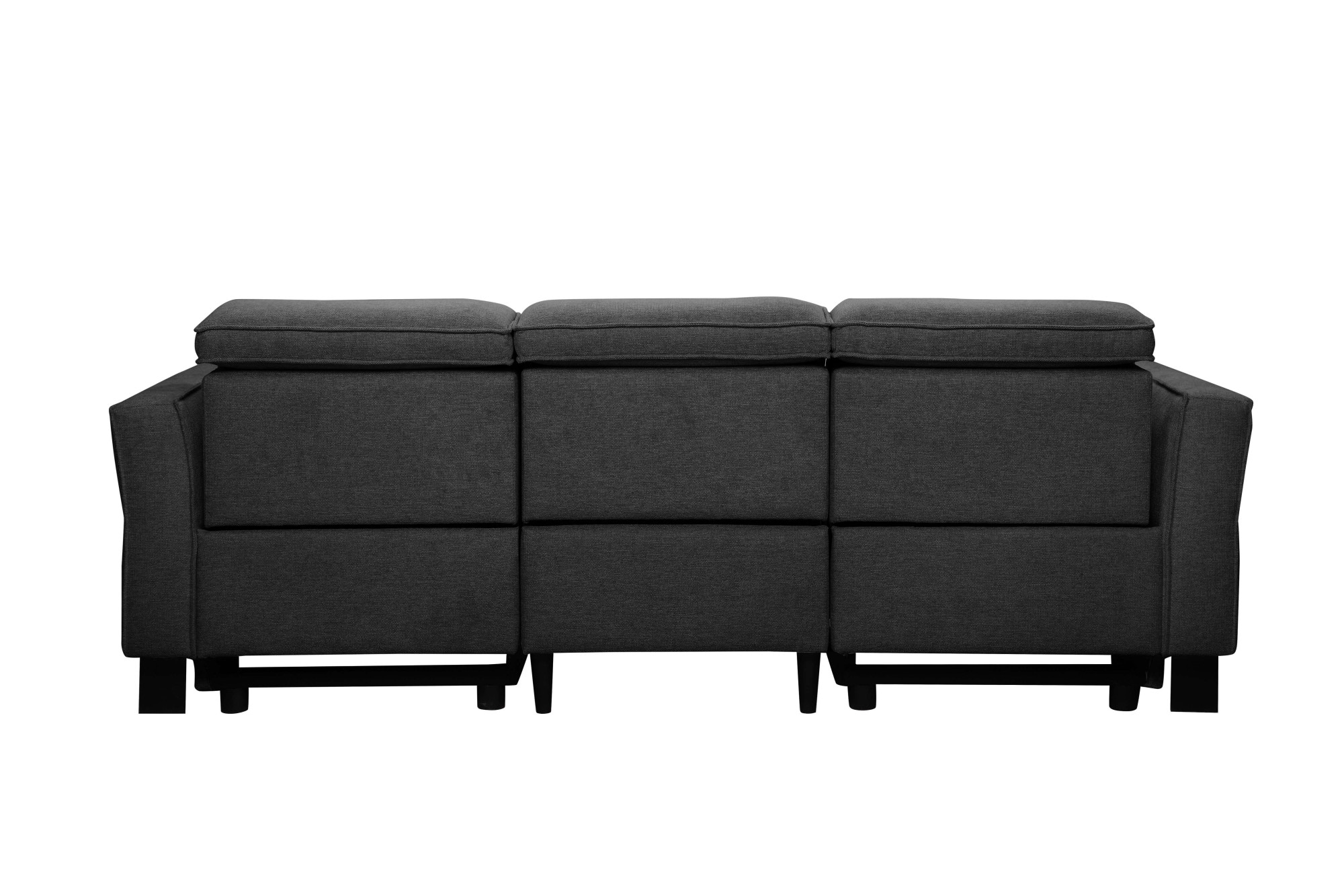 GOODproduct 3-places »Carpari, 224cm, manuelle od. elektrische Relaxfunktion in 2 Sitzen« avec USB-A/C, réglage de la tête de lit, cuir véritable, similicuir, tissu tissé