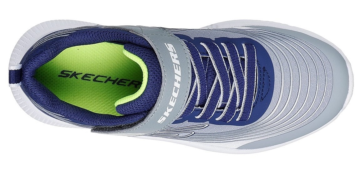 Skechers Sneaker »MICROSPEC ADVANCE«  Klettschuh in cooler Farbkombination, Grössenschablone zum Download