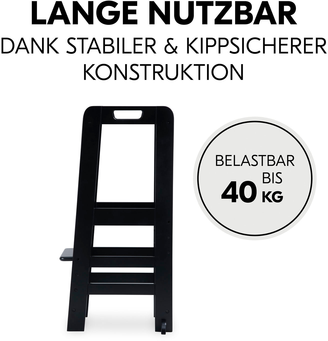 Hauck Assis-debout »Lernturm Learn N Explore, Black« () FSC® - schützt Wald