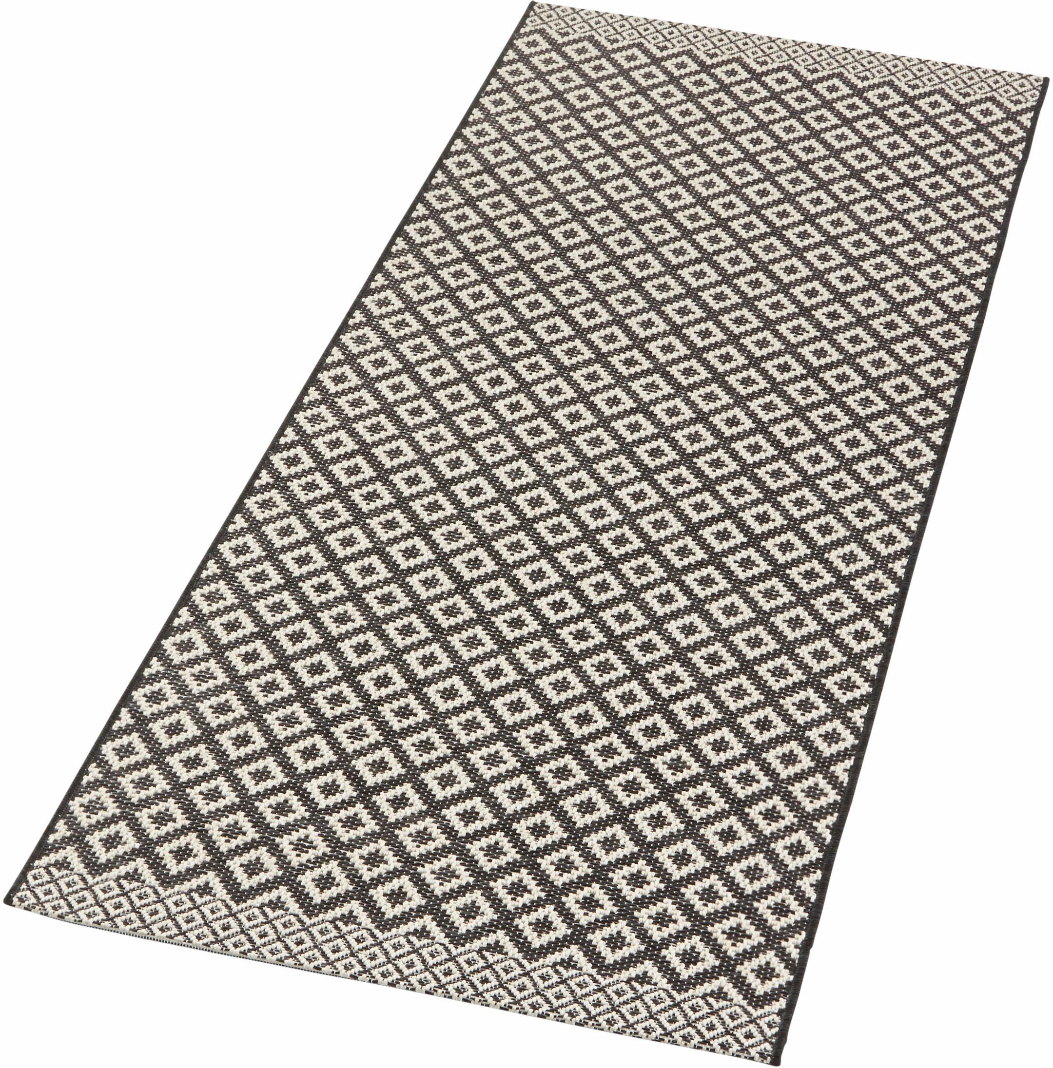 Image of Zala Living Läufer »Avenue«, rechteckig, 4 mm Höhe, Flachgewebe In und Outdoor geeignet, Hoch-Tief-Struktur, Makramee Optik, Balkon, Terrasse, Wohnzimmer, Robust, Pflegeleicht bei Ackermann Versand Schweiz