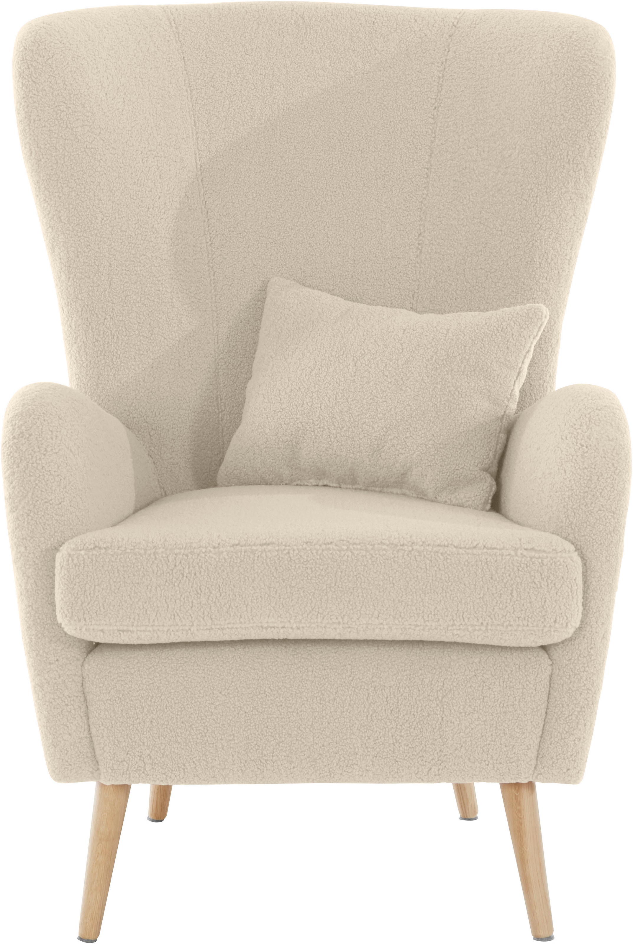 Guido Maria Kretschmer Home&Living Sessel »Salla«, wahlweise mit oder ohne Hocker; grosser Sessel: Masse B/T/H: 78/94/118cm