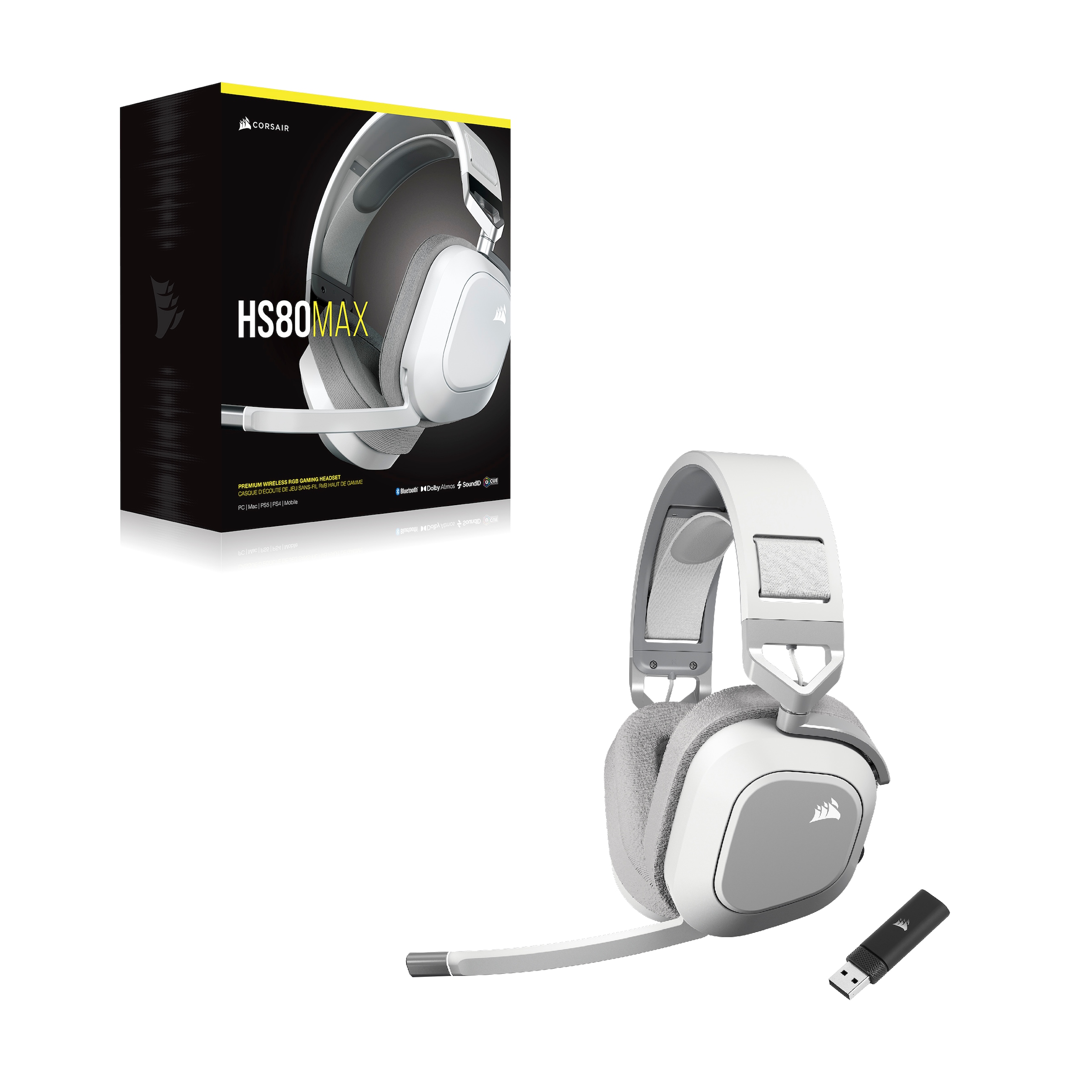Corsair Gaming-Headset »HS80 MAX Wireless«, Kabelloses Gaming-Headset