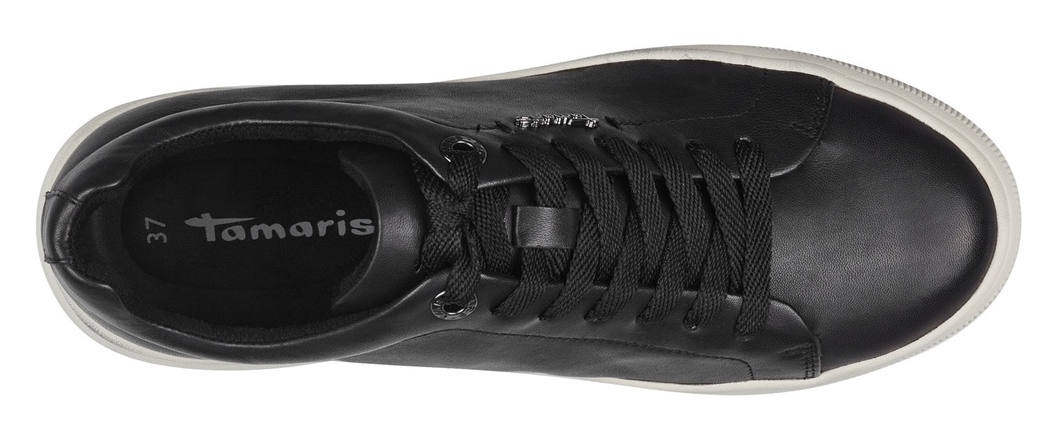 Tamaris Plateausneaker  , Freizeitschuh, Halbschuh, Schnürschh mit Wechselfussbett
