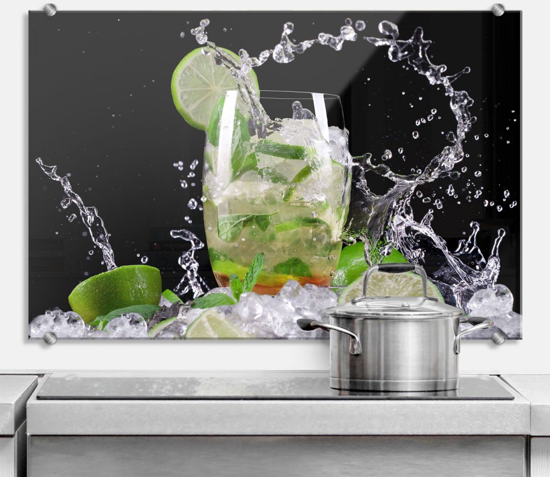 Wall-Art Küchenrückwand »Spritzschutz Splashing Mojito«, (1 tlg