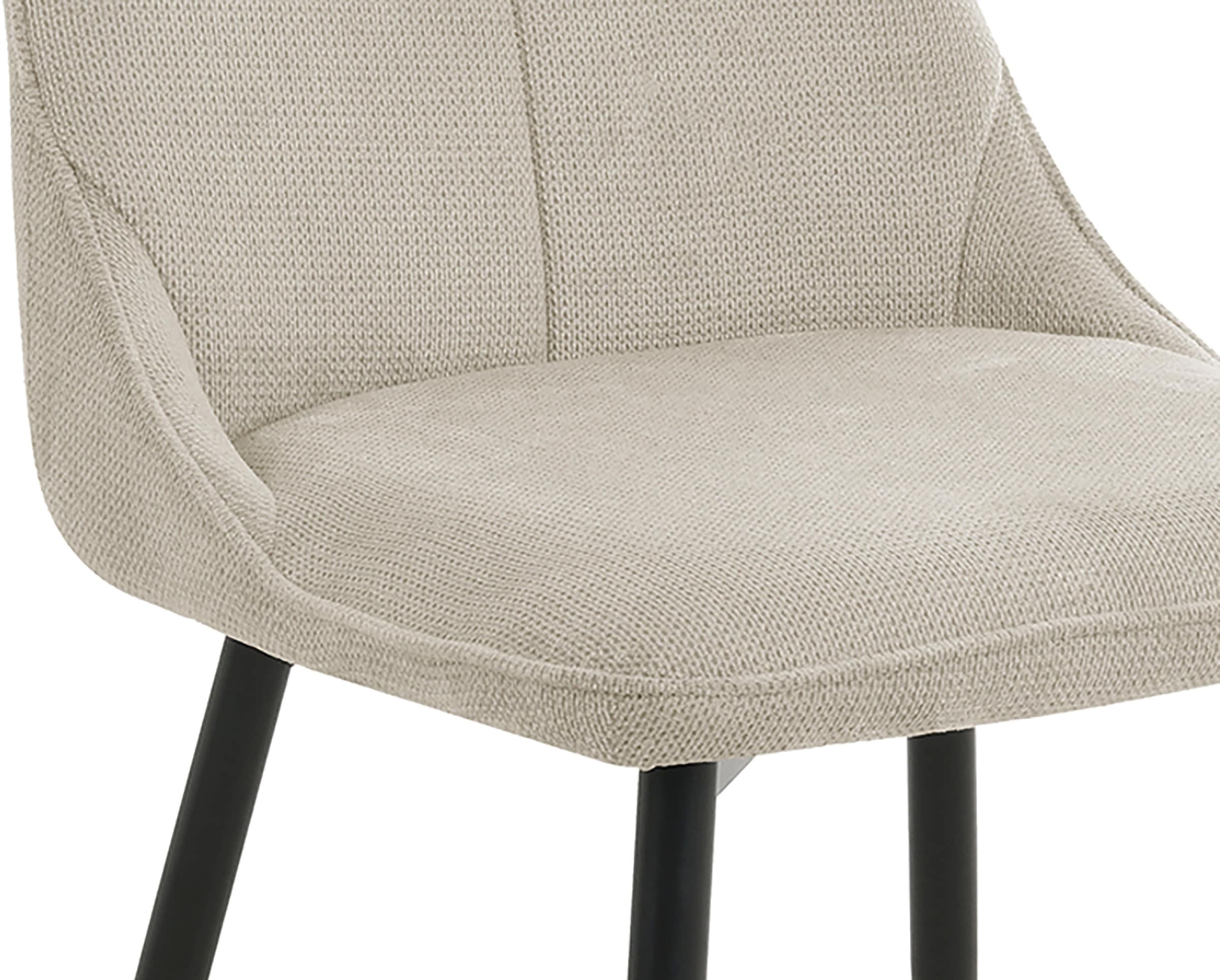 byLIVING Esszimmerstuhl »Carlo (2er-Set)«, (Set), Gestell Metall schwarz, Küchenstuhl, Webstoffbezug, diverse Farben