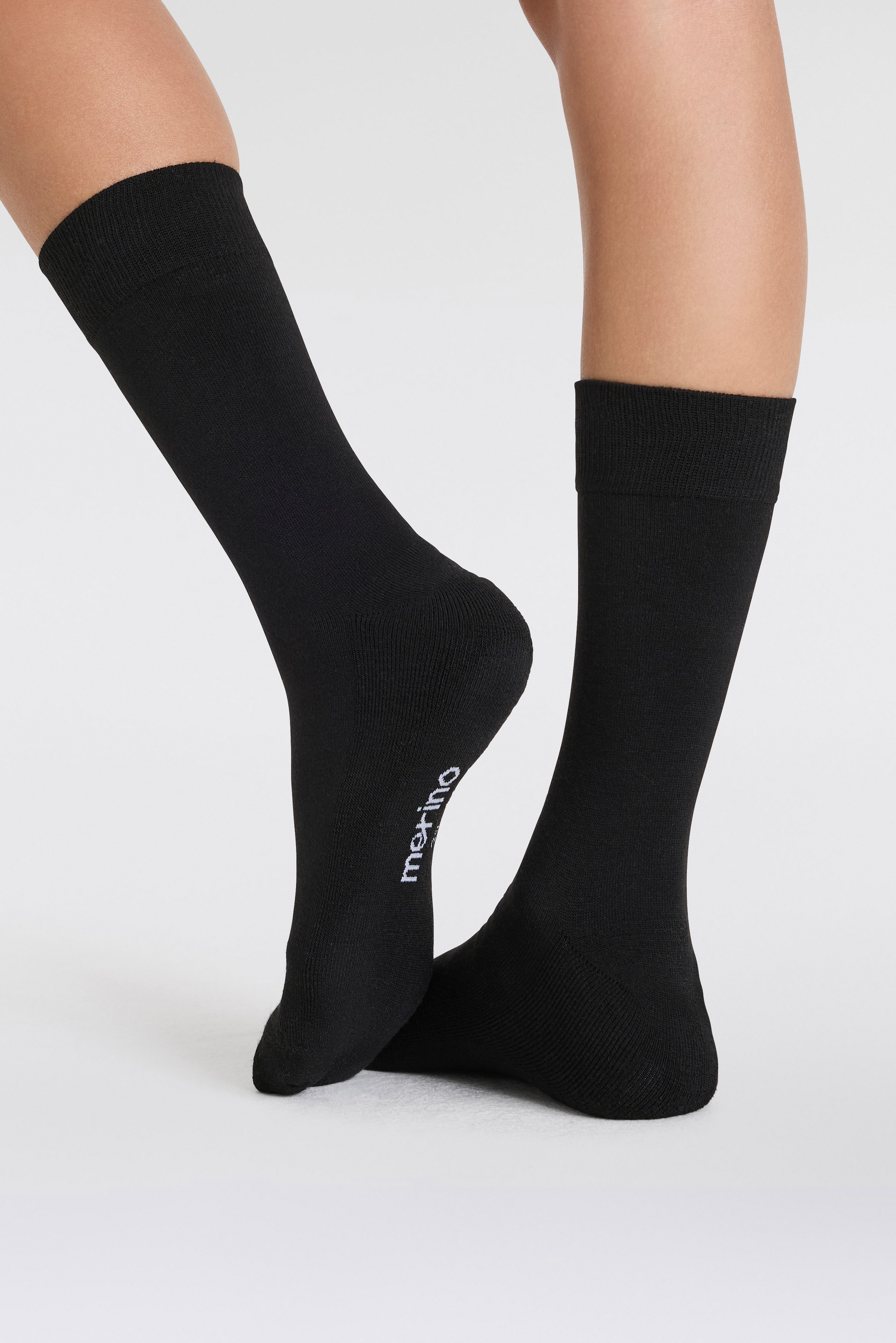 Apollo Basicsocken, (3er Pack), Unisex mit Stickerei und weichen Merinowoll-Anteil