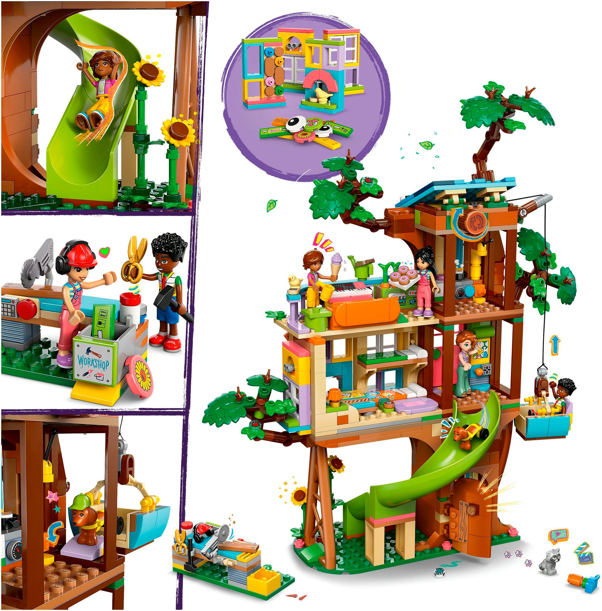 LEGO® Konstruktionsspielsteine »Baumhaus (42652), LEGO Friends« Made in Europe