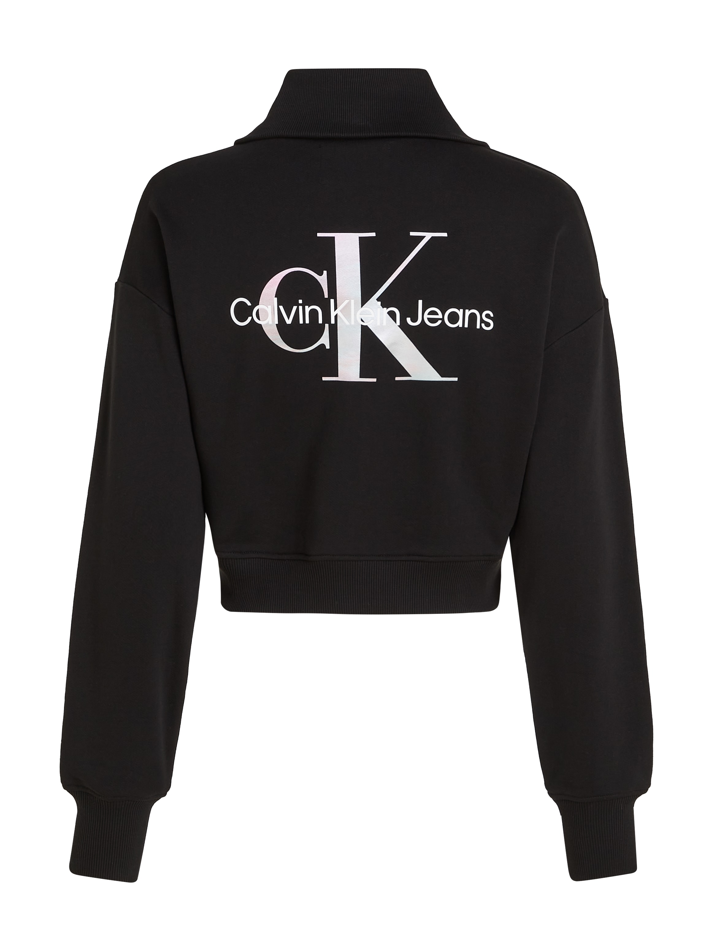 Calvin Klein Jeans Sweatshirt »DIFFUSED MONOLOGO ZIP-THROUGH«, mit Logoschriftzug