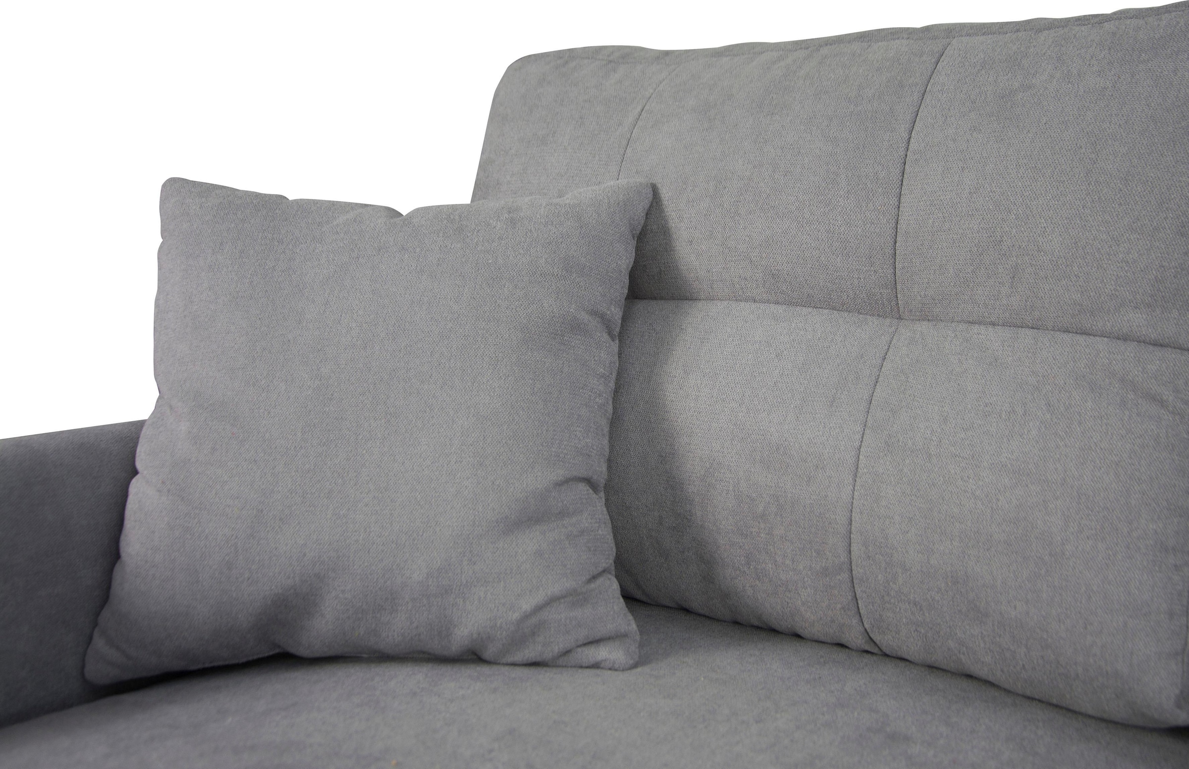 Home affaire Ecksofa »TRIPLO optionale Schlafsofa mit Bettkasten, Masse B/T/H: 234/164/89 cm« L-Form wahlweise mit Bettfunktion - Liegefläche 132x210 cm