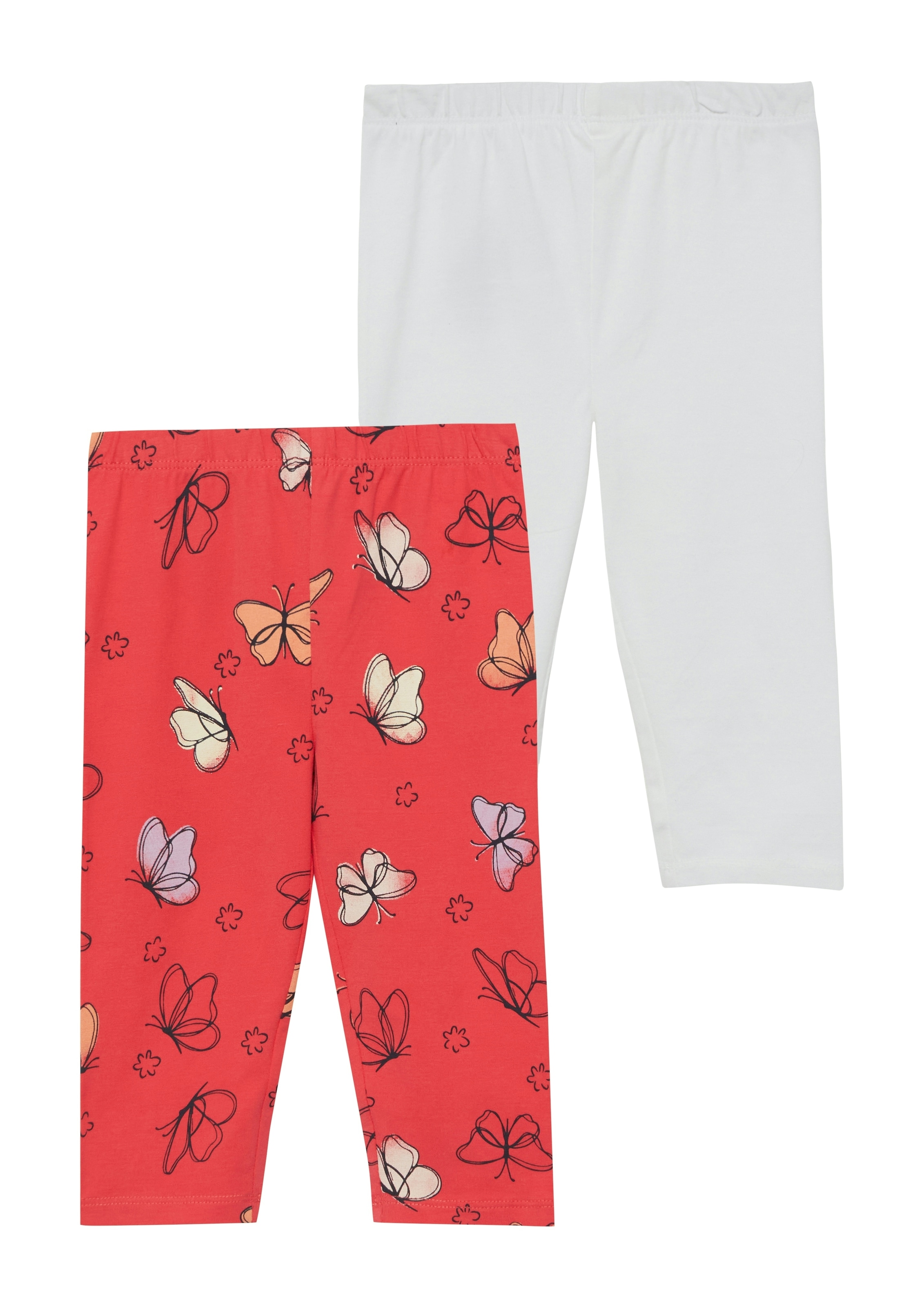s.Oliver Junior Leggings 3/4  2er Pack, für Girls, unifarben und gemustert