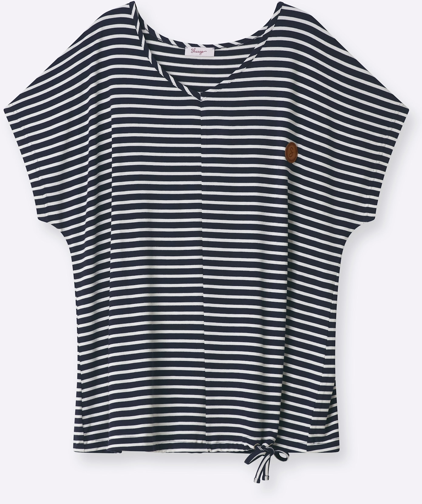 Sheego V-Shirt »Kurzarm-Shirt« 1
