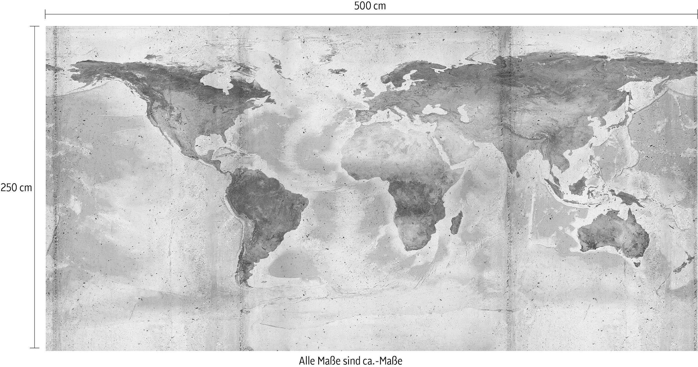 Komar Vliestapete »Digitaldruck Vlies -  Concrete World - Grösse 500 x 250 cm« bedruckt glatt Wohnzimmer, Schlafzimmer