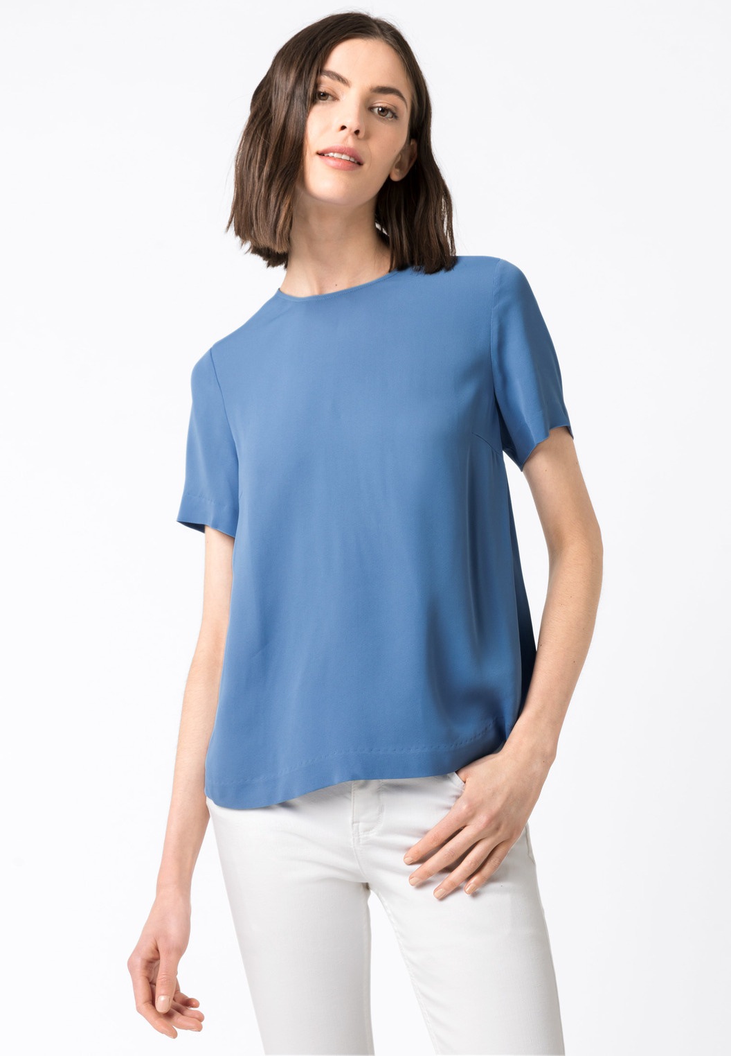 Shirtbluse »Blusenshirt aus Crêpe«