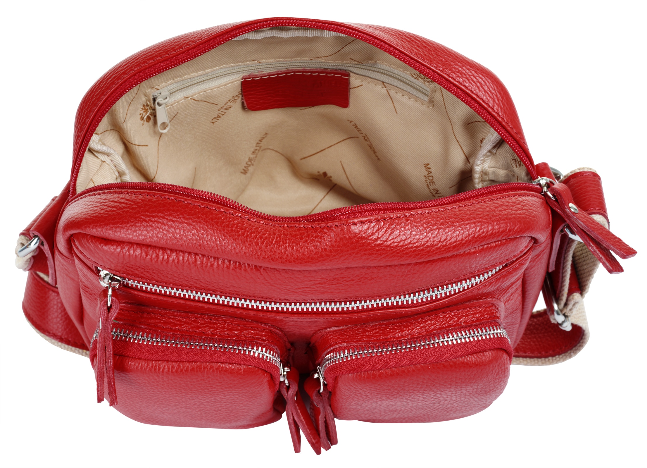 Samantha Look Sac à bandoulière echt Leder, Made in Italy