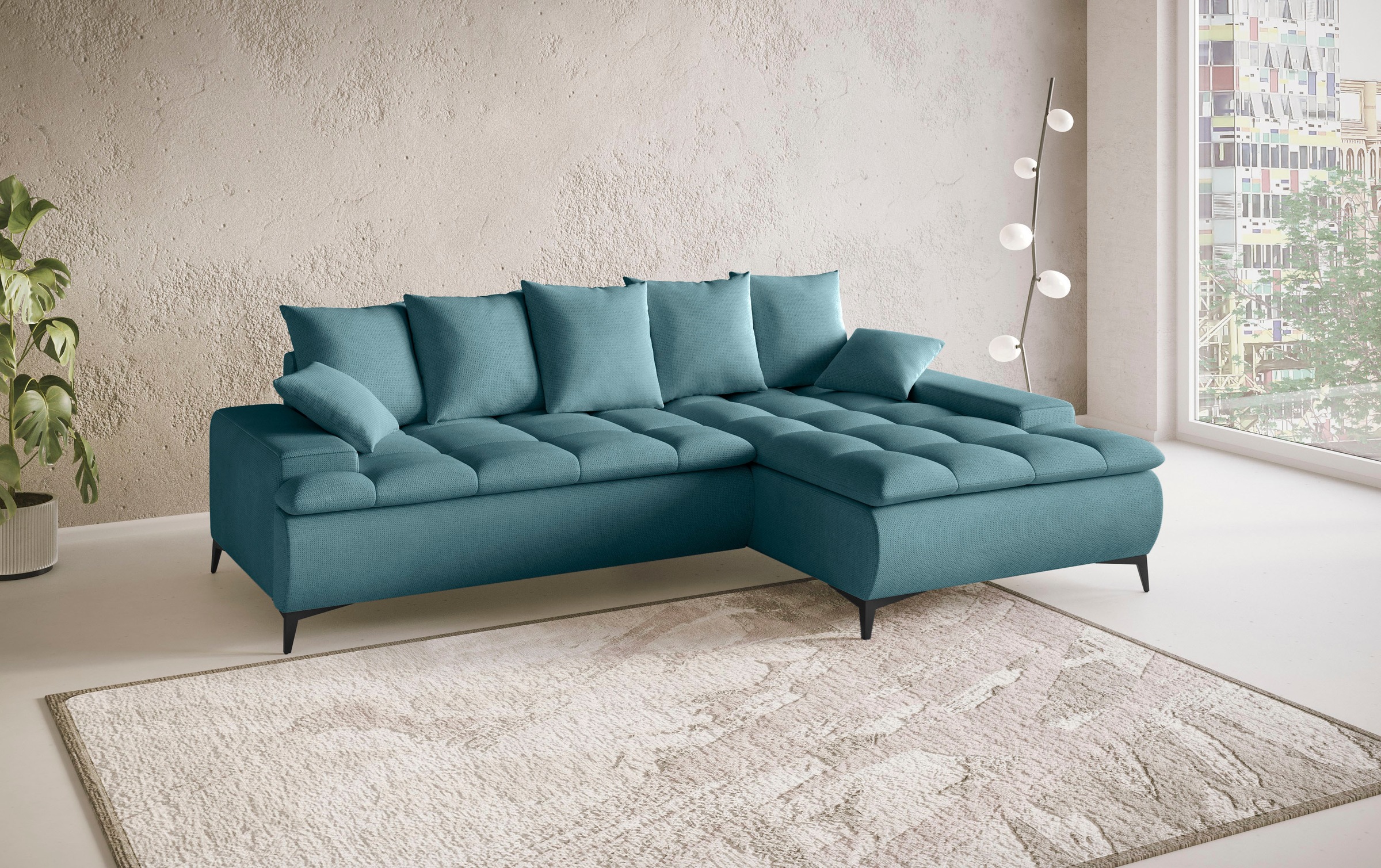 Mr. Couch Ecksofa »Haiti III, L-Form«, Mit Kaltschaum, bis 140 kg belastbar