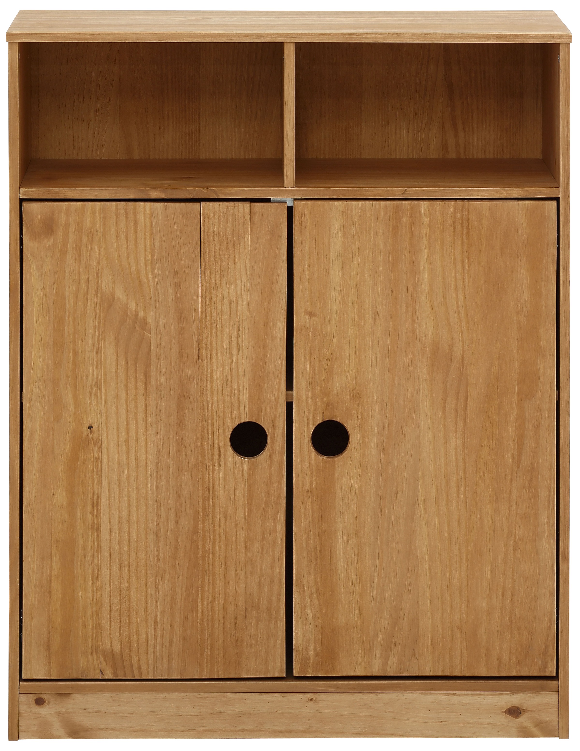 Image of Lüttenhütt Drehtürenschrank »Alpi«, Stauraumschrank, aus massivem Kiefernholz, mit Einlegeböden hinter den Türen, in verschiedenen Farbvarianten enthältlich, Höhe 95 cm bei Ackermann Versand Schweiz