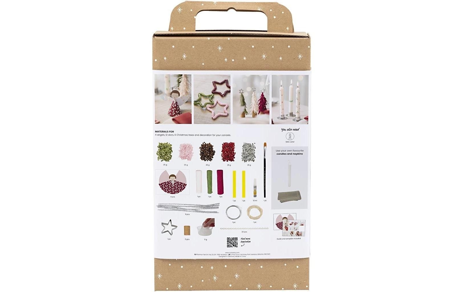 creativ company Kreativset »Engel/Weihnachtsbäume/Sterne«