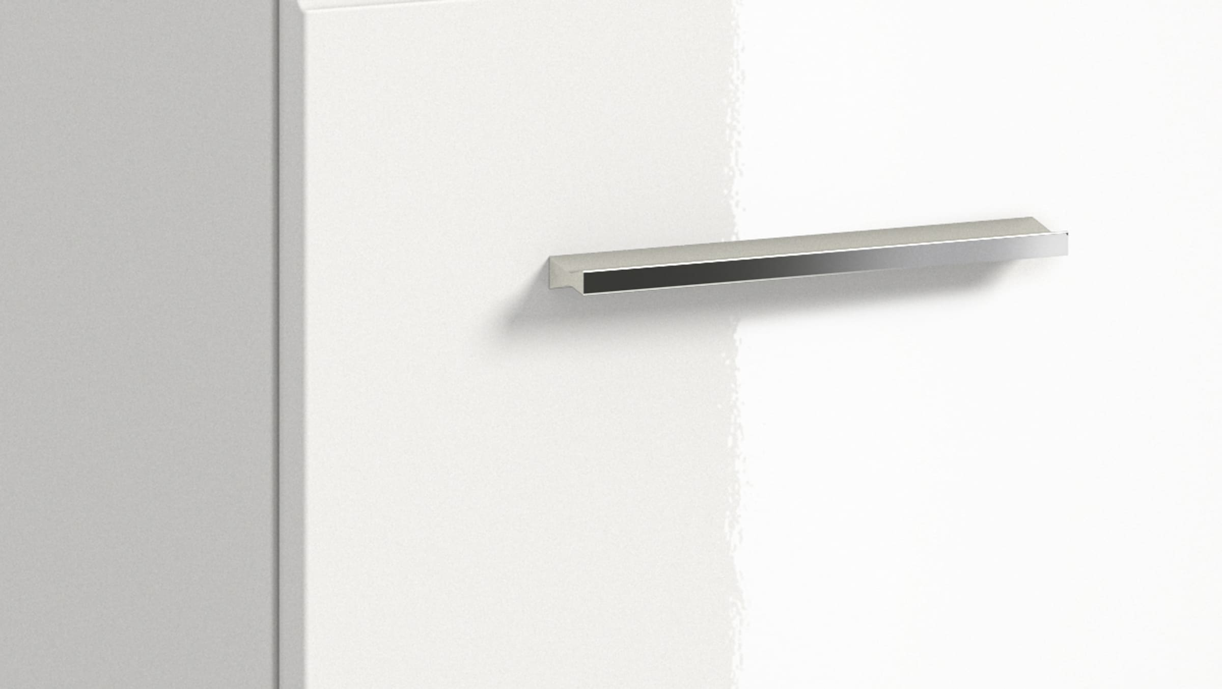 INOSIGN Armoire sous lavabo 2 cuis tlg. Florenz, Waschtisch inkl. Waschbecken, Weiss Hochglanz Tiefzieh