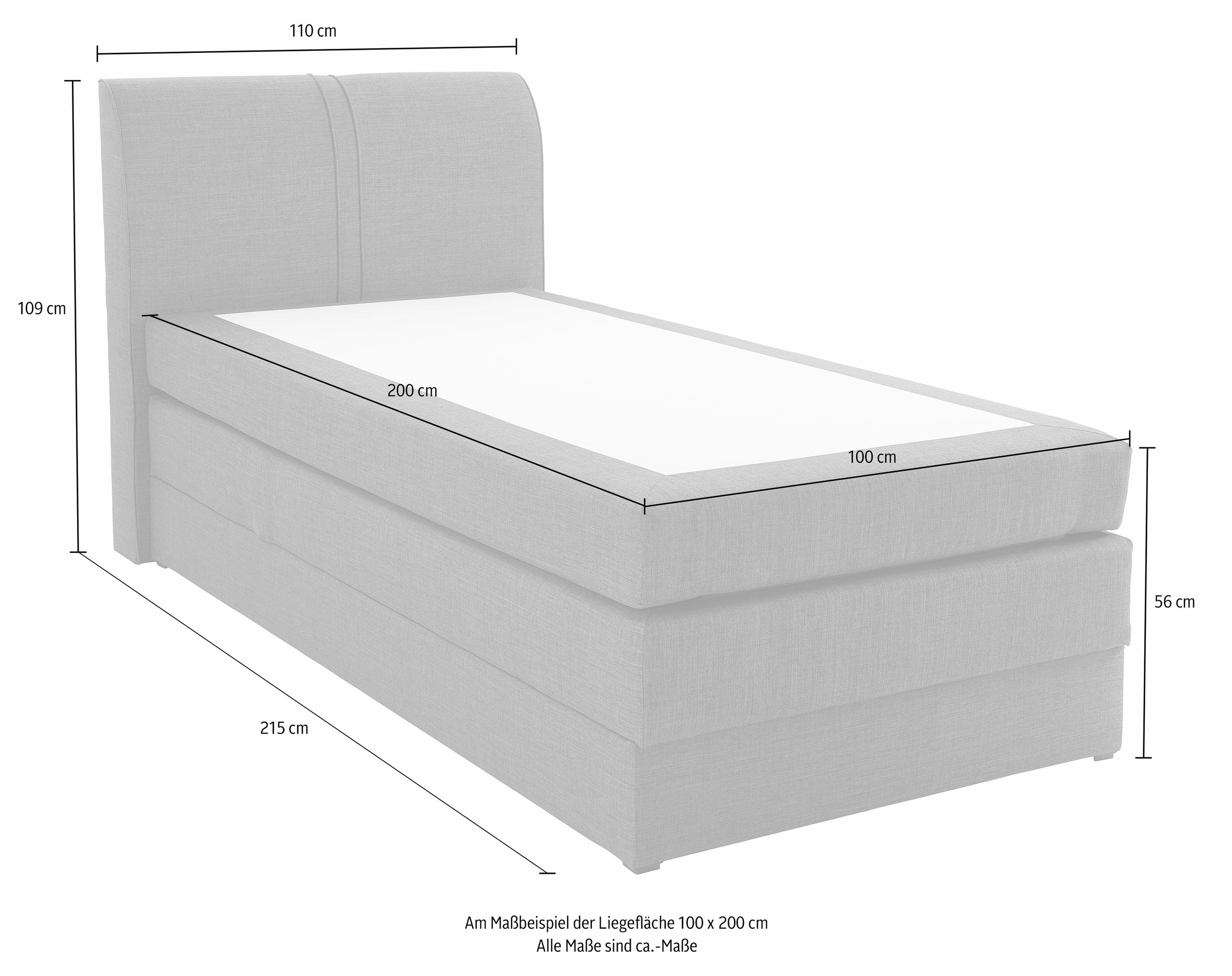 hapo Boxspringbett mit Bettkasten