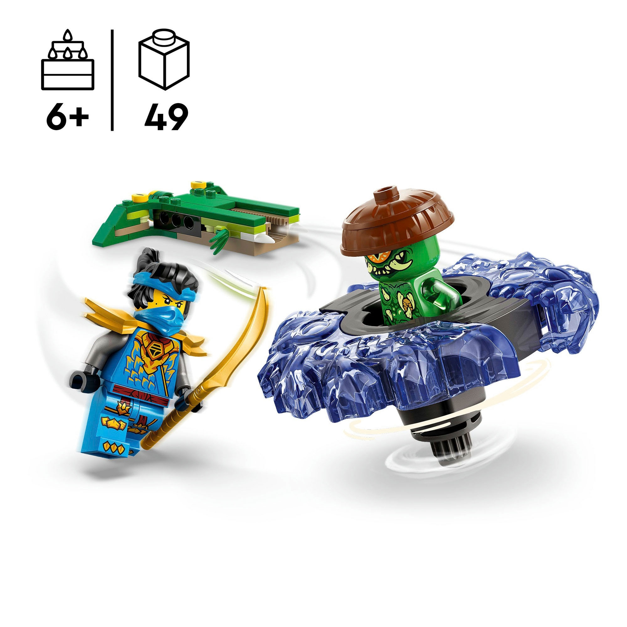 LEGO® Konstruktionsspielsteine »Nya vs. Mutationsmonster-Spinner (71849), LEGO Ninjago«