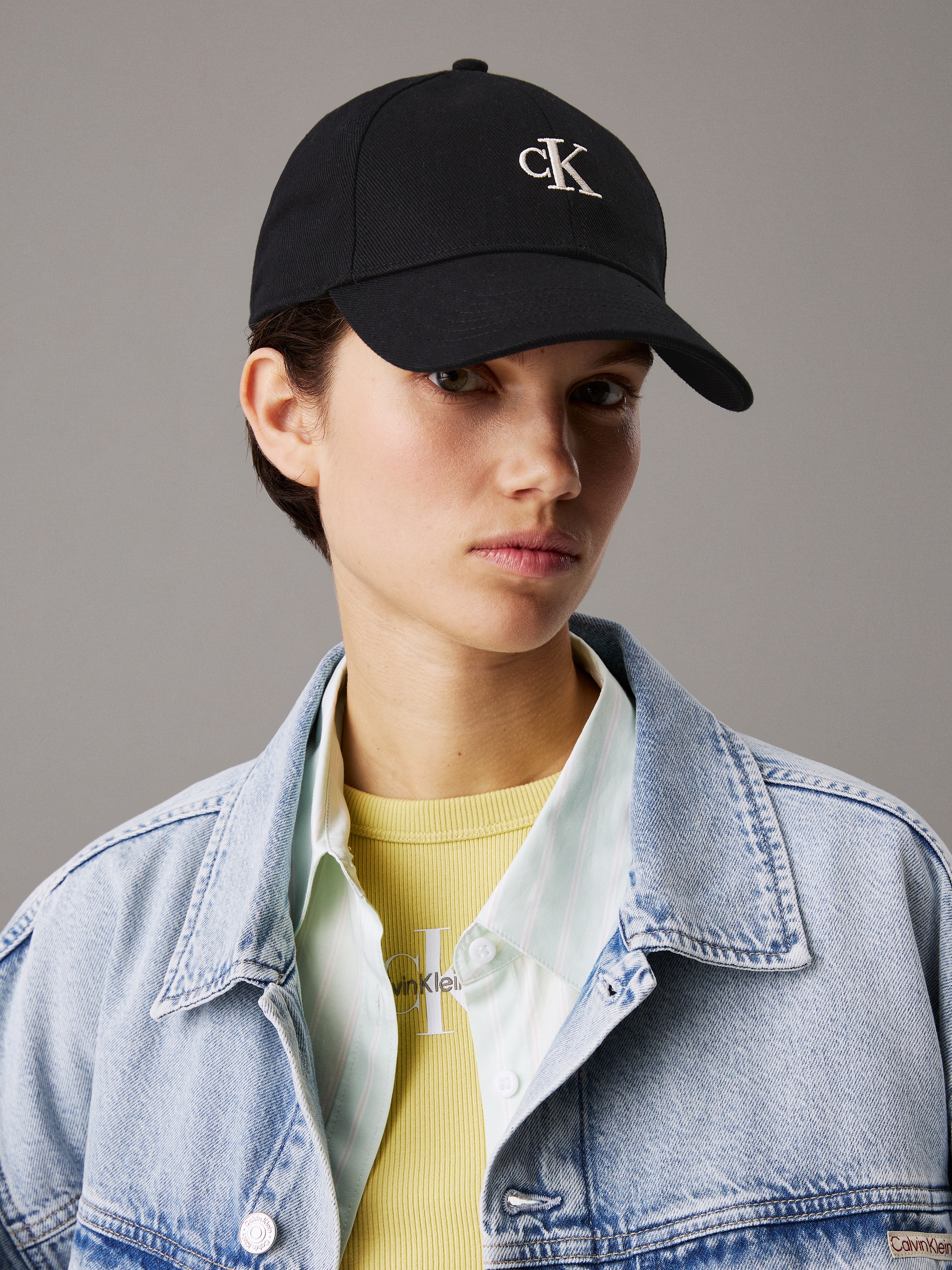 Image of Calvin Klein Jeans Baseball Cap "EMBROIDERED MONOGRAM CAP" mit Logostickerei