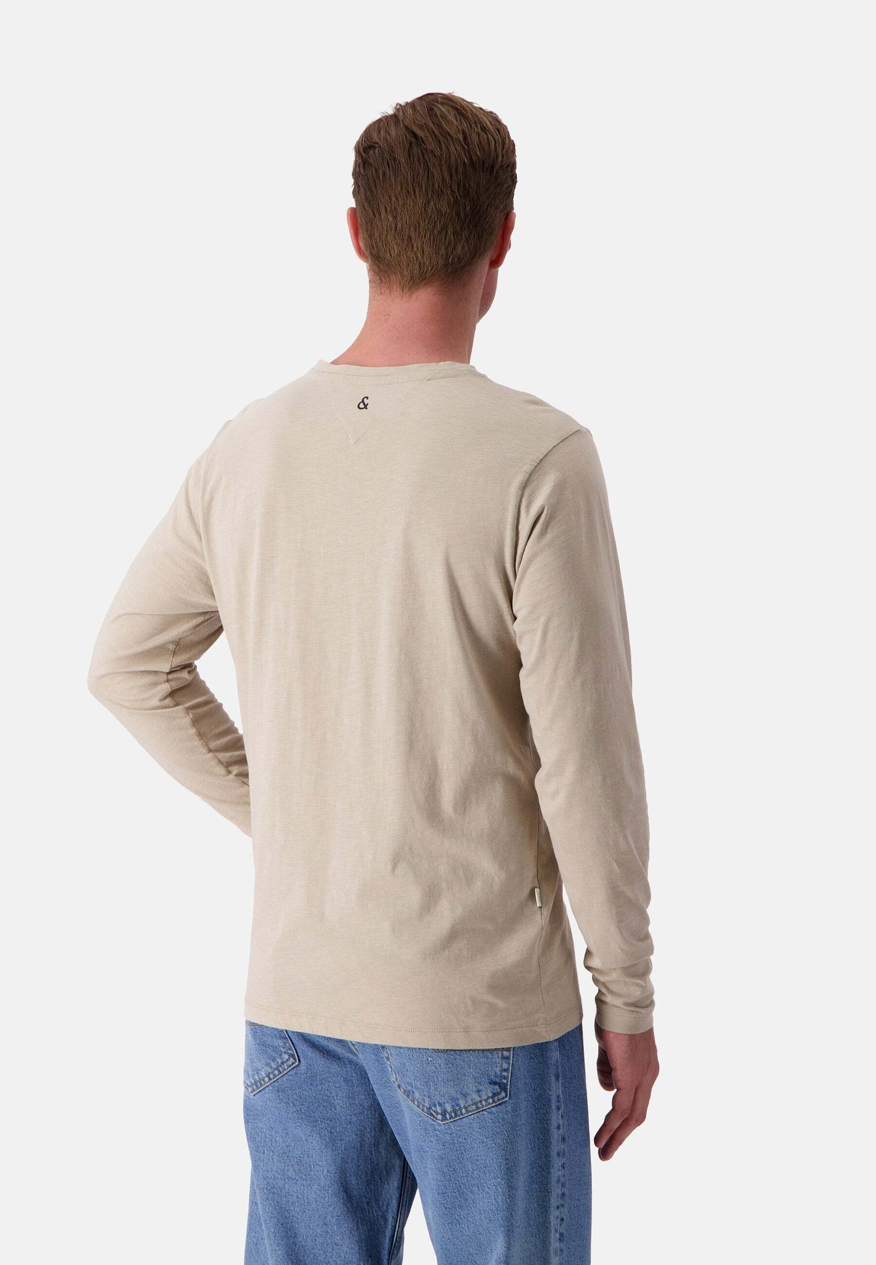 colours & sons Langarmshirt »colours & sons Langarmshirts Henley - Slub«