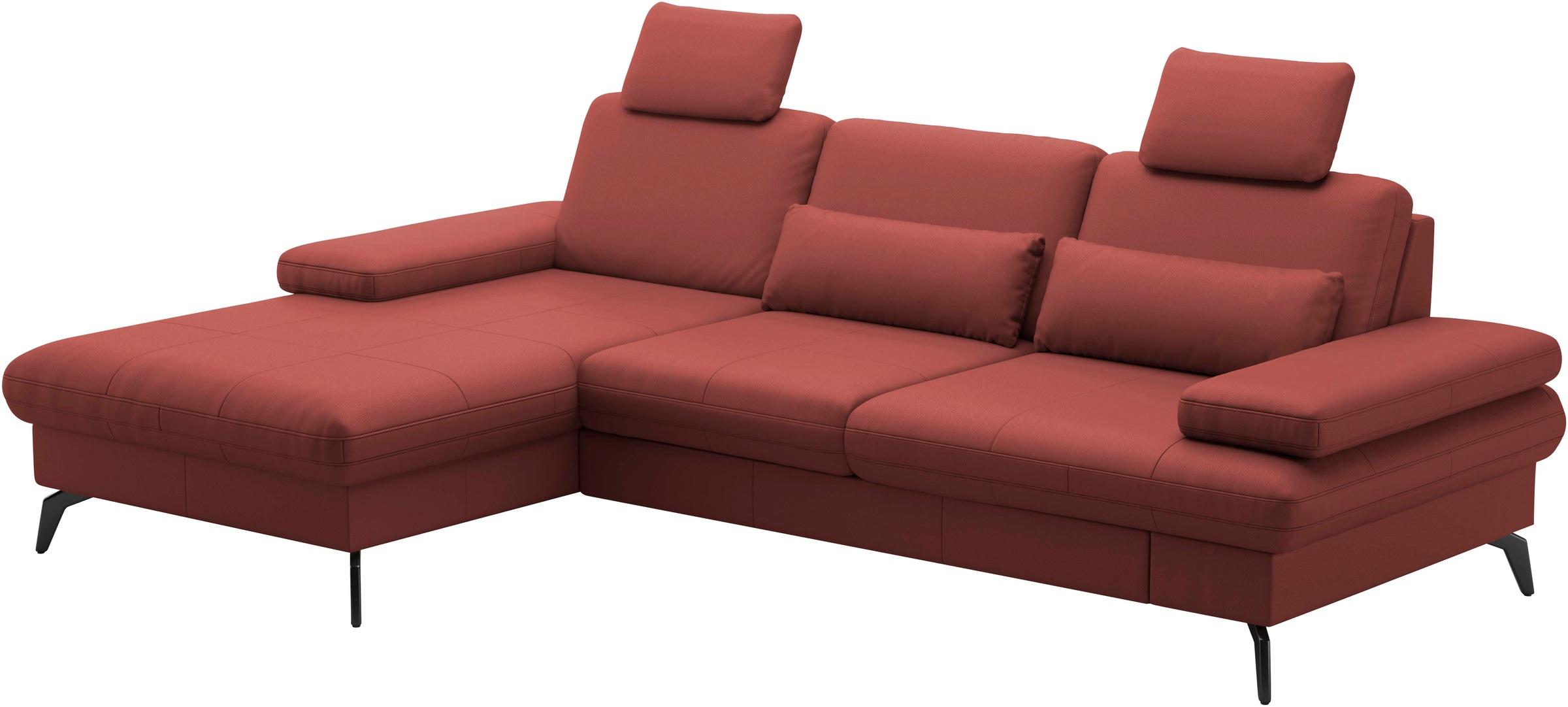 sit&more Ecksofa »Morris L-Form, inkl. Sitztiefenverstellung«, wahlweise mit Armteilverstellung, Bettfunktion & Bettkasten