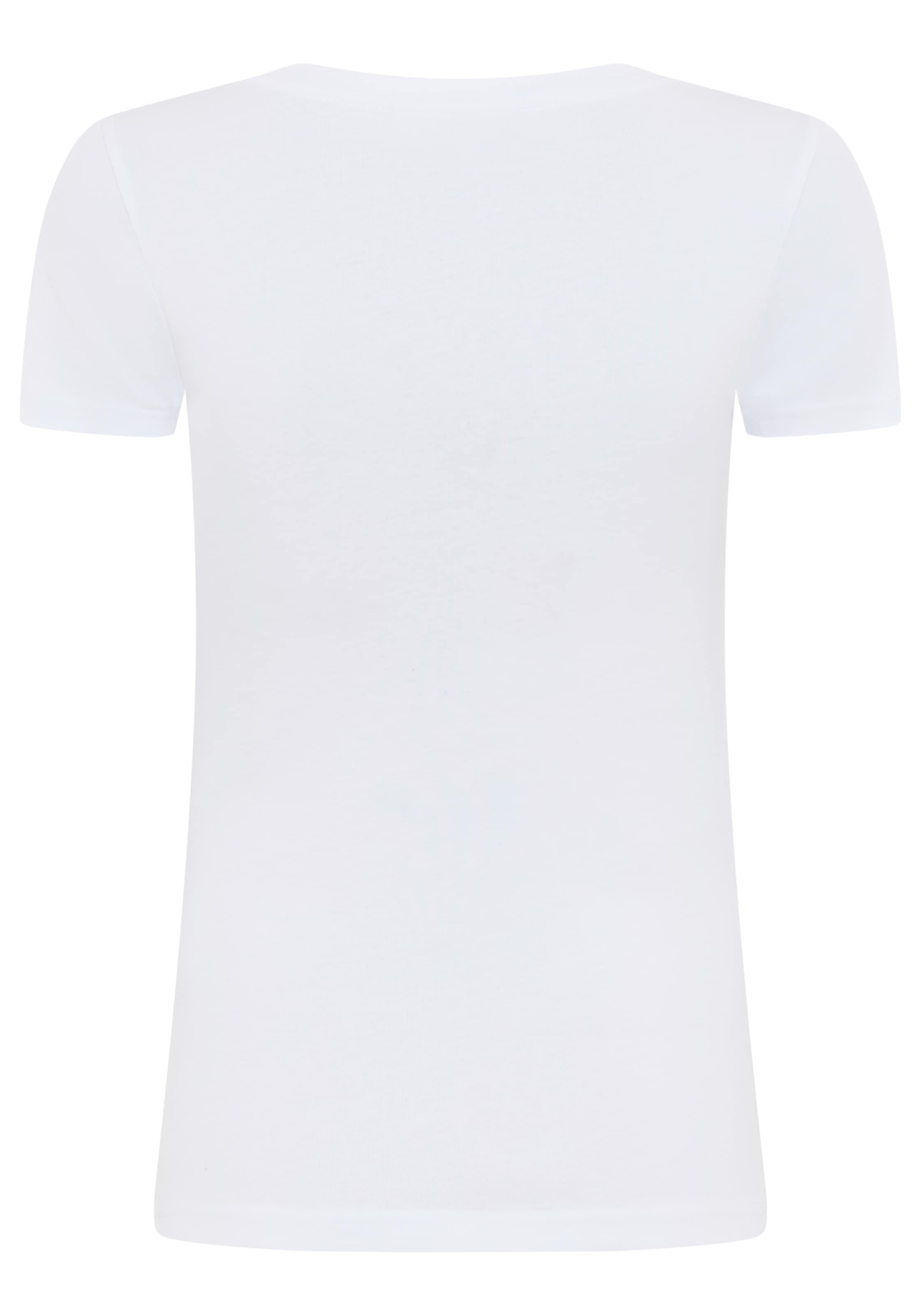 KangaROOS T-shirt figurbetonte Passform, Kurzarm, hüftlanger Schnitt