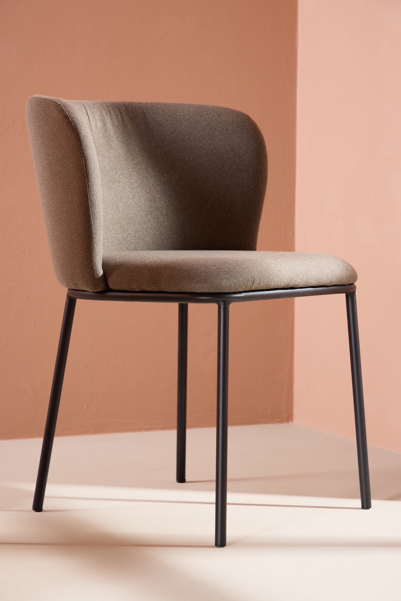 Venture Home Chaise de salle à manger »Edina, 2er-Set Esszimmerstühle in Leinen-Optik, 120 kg belastbar« () Polsterstuhl, Leinen-Bezug, Stahlbeine, natürlich, modern