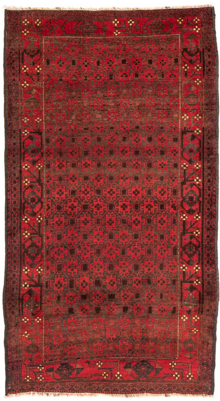 Image of morgenland Hochflor-Läufer »Belutsch Durchgemustert Rosso 195 x 108 cm«, rechteckig, 0,8 mm Höhe, Handgeknüpft bei Ackermann Versand Schweiz