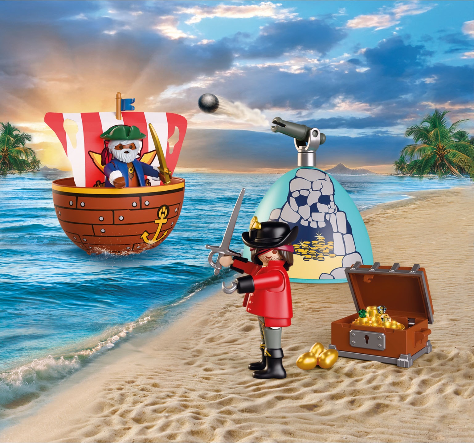 Playmobil® Jeu de construction »Spiel-Ei: Piraten (72100), Pirates«