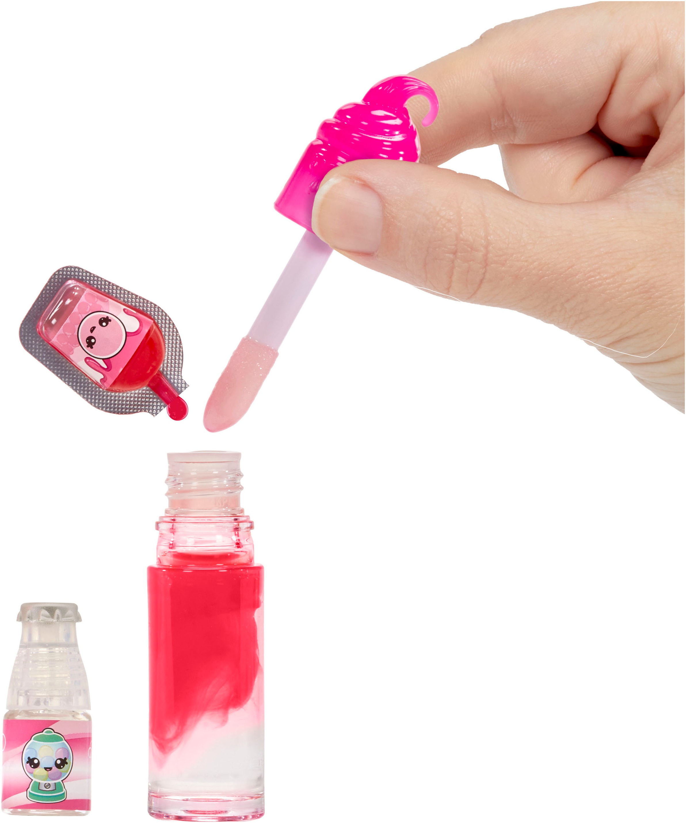 YUMMILAND Minipuppe »Yummiland Lipgloss Doll - Bianca Bubblegum« inklusive Schlüsselanhänger