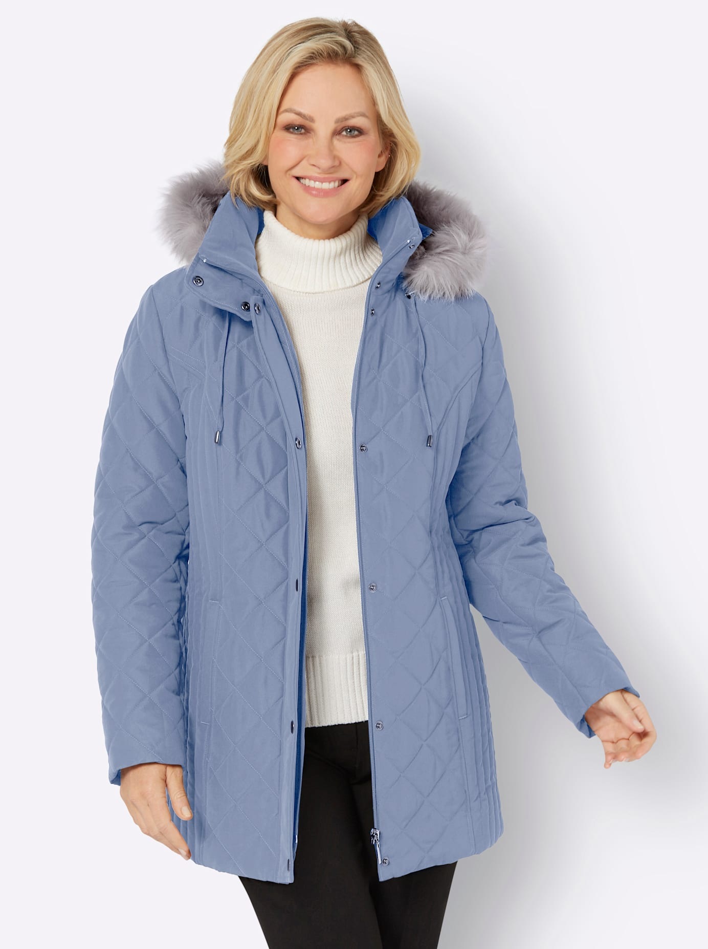 Classic Basics Steppjacke mit Kapuze
